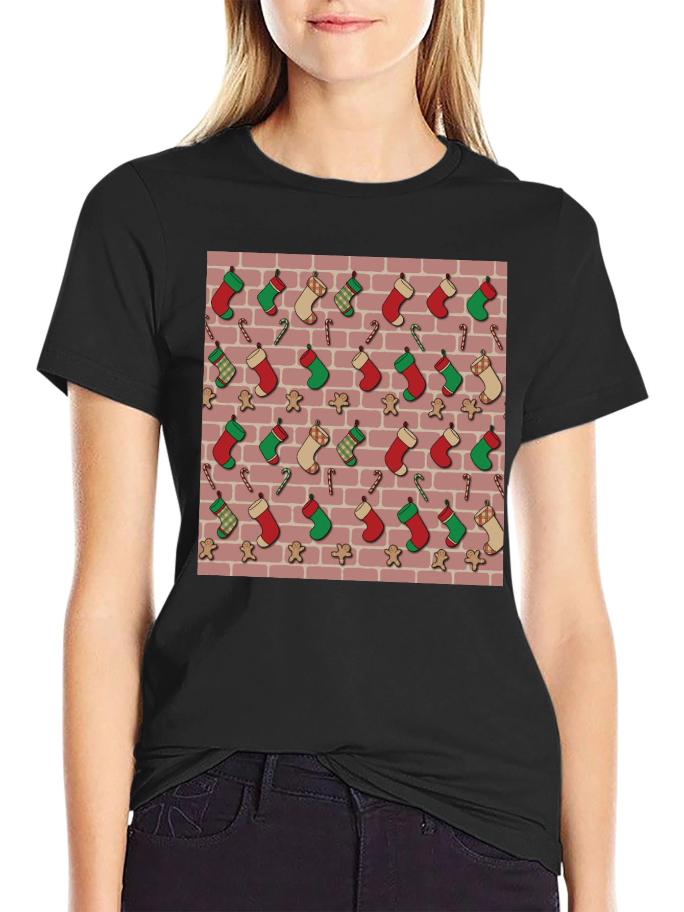 Festive Christmas Stocking T-Shirt
