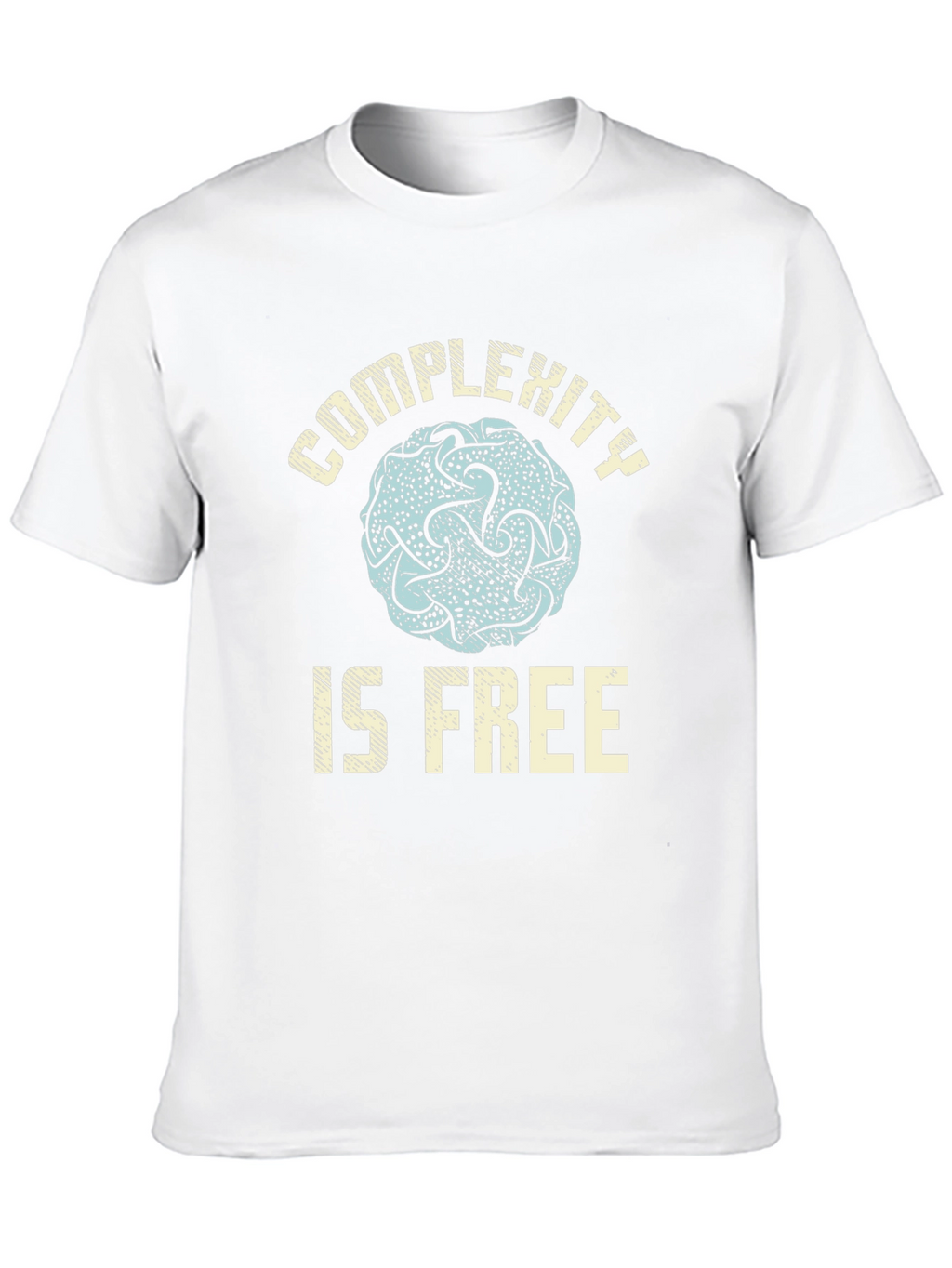 Complexity is Free Graphic Tee - Black Casual T-Shirt