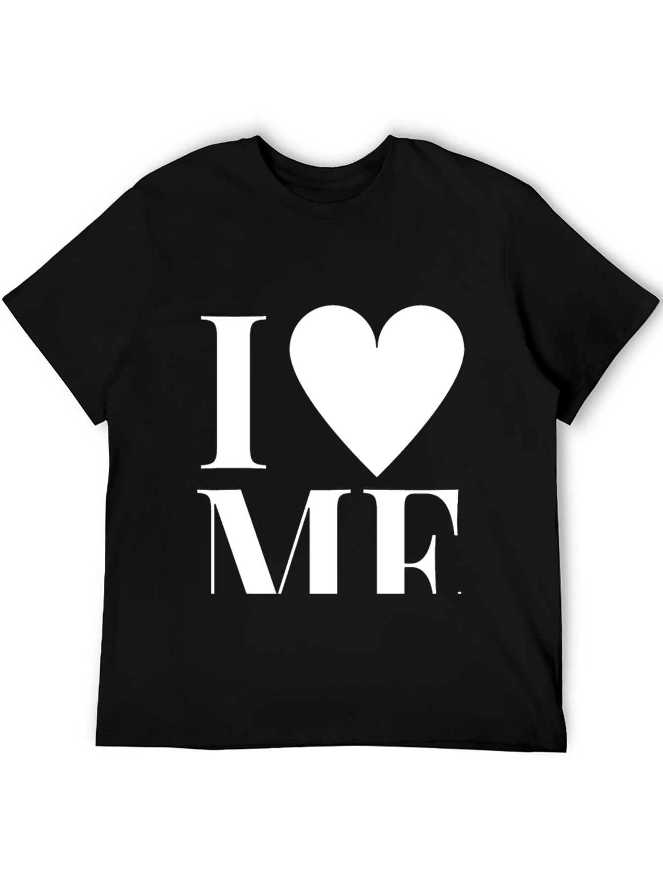 I Heart Me Black T-Shirt - Bold Graphic Tee