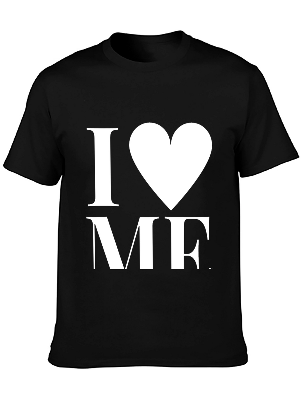 I Heart Me Black T-Shirt - Bold Graphic Tee