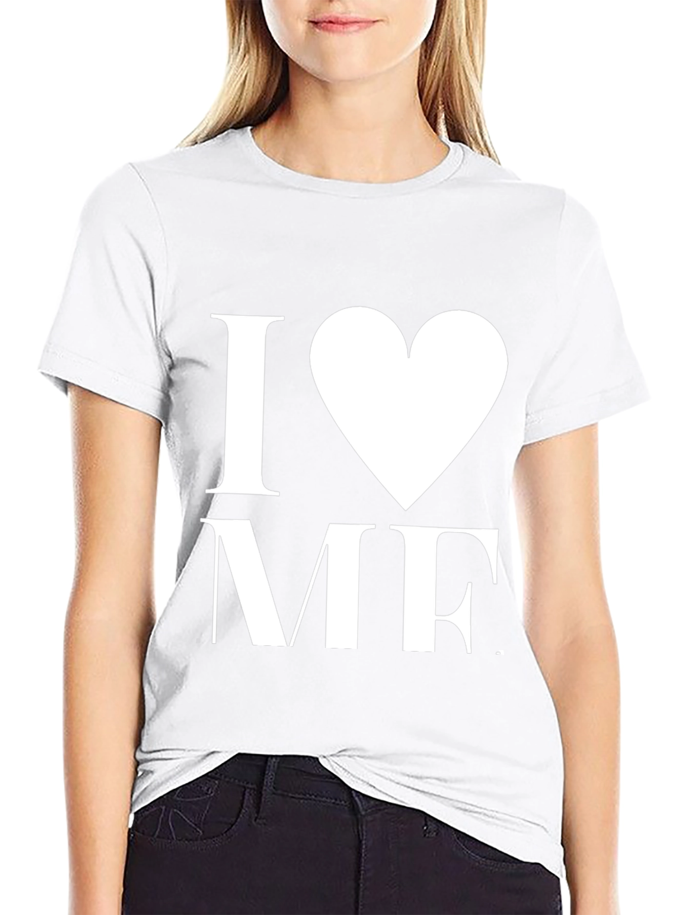 I Heart Me Black T-Shirt - Bold Graphic Tee