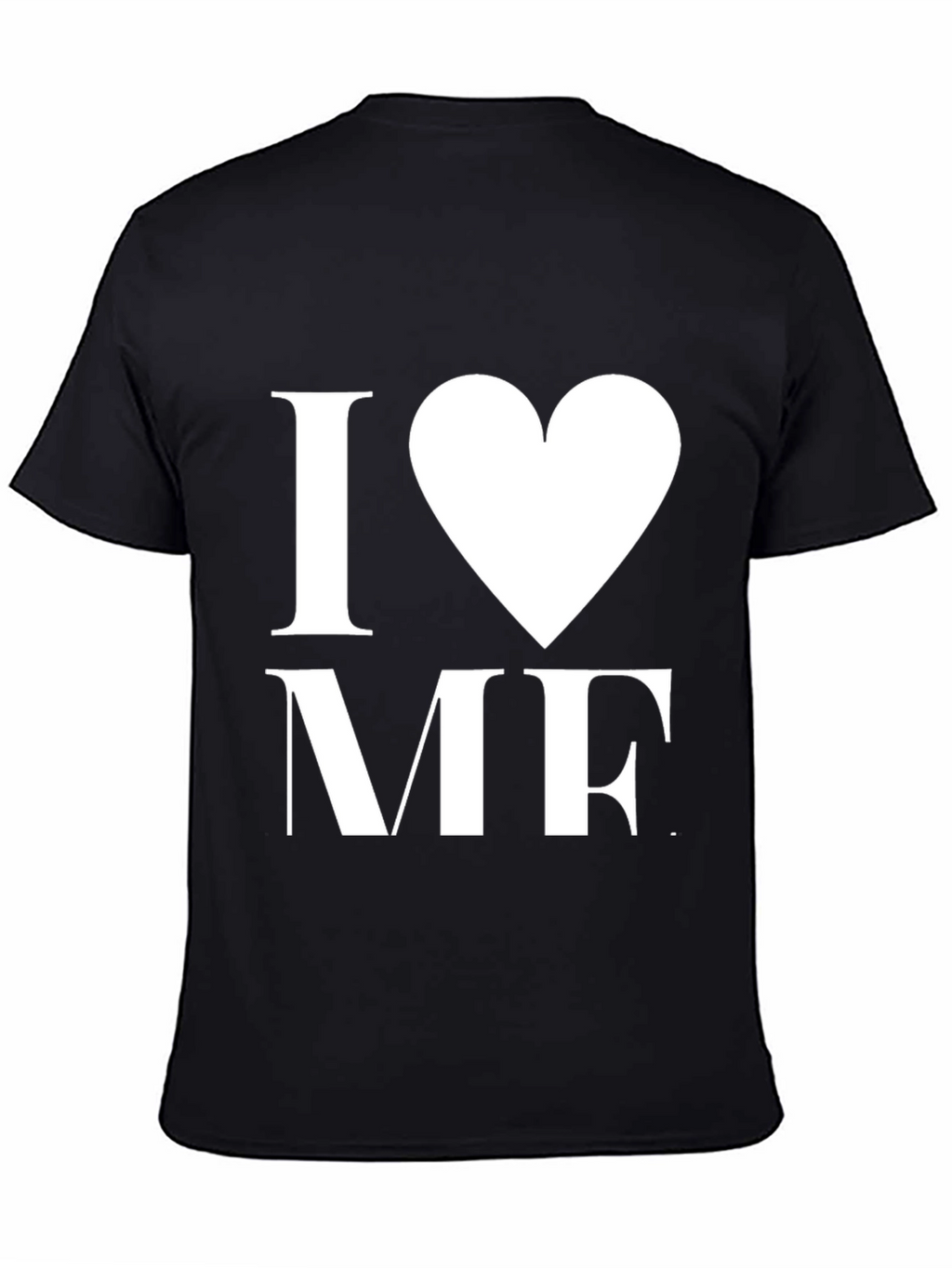 I Heart Me Black T-Shirt - Bold Graphic Tee