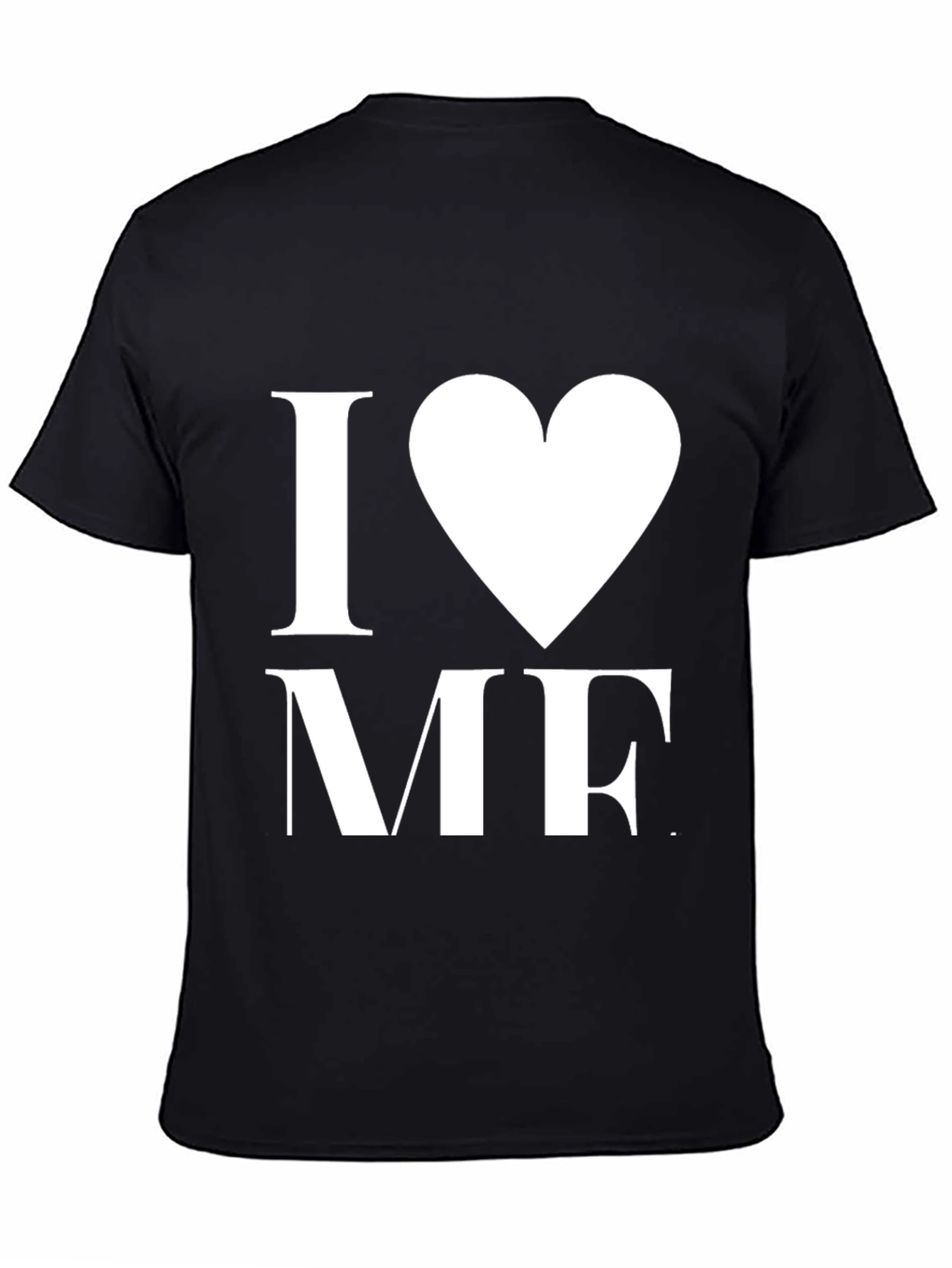 I Heart Me Black T-Shirt - Bold Graphic Tee