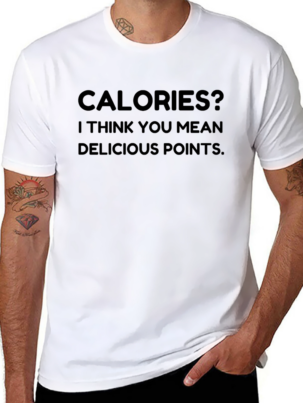 Calories Delicious Points Graphic Tee