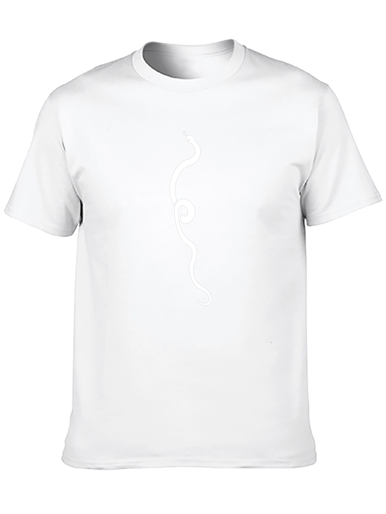 Snake Graphic Tee - Stylish Mens Black T-Shirt