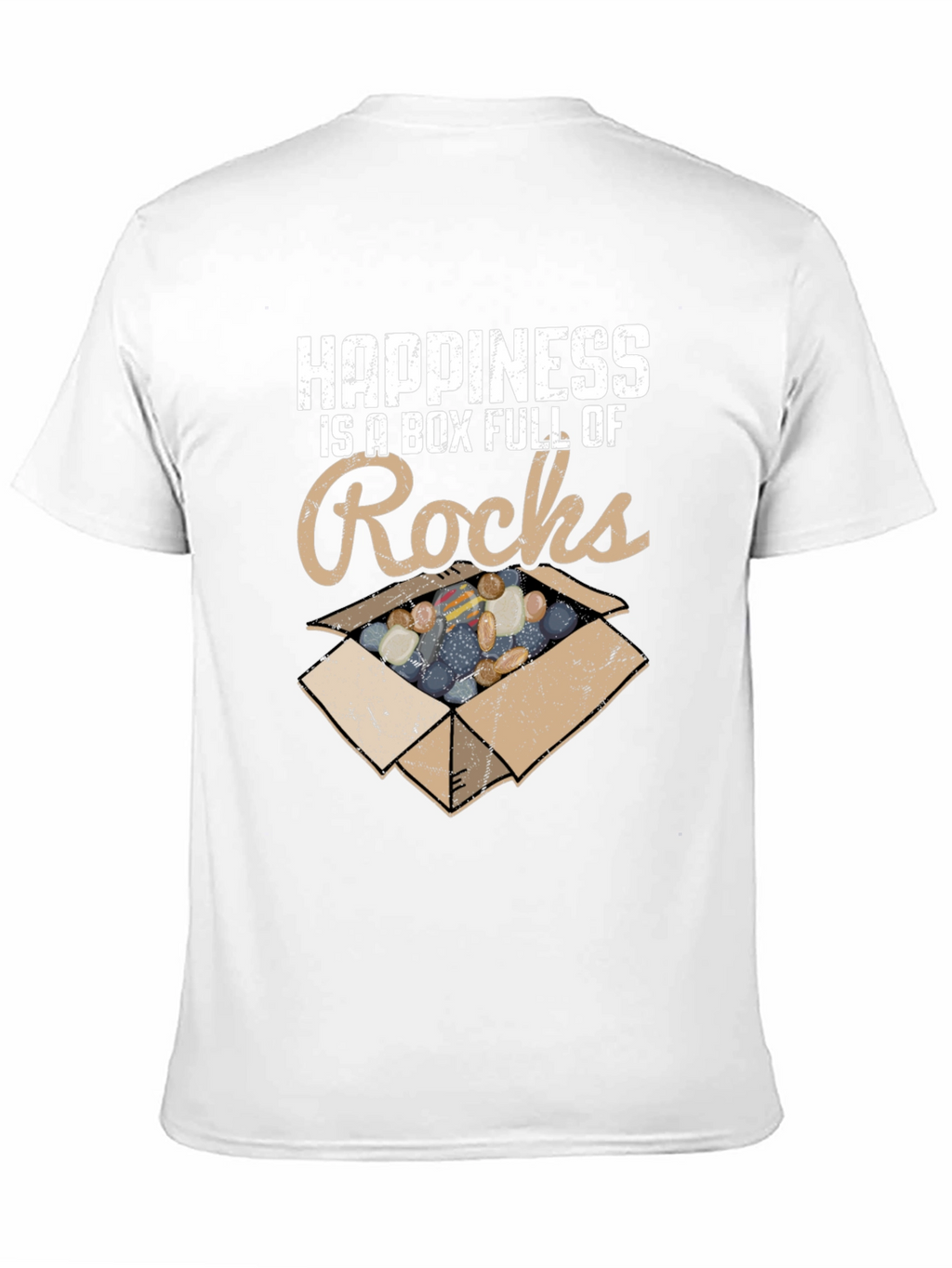 Happiness Rocks T-Shirt - Funny Rock Collector Tee
