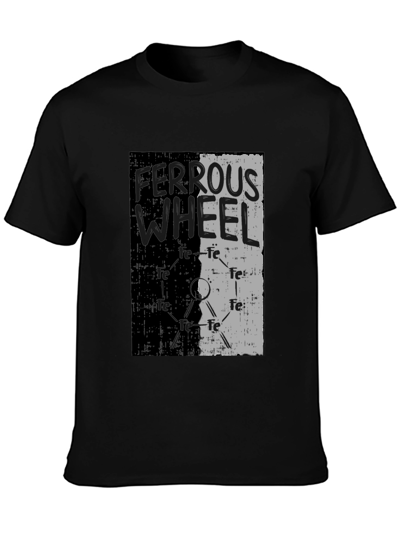 Ferrous Wheel Graphic Tee - Black Cotton Blend