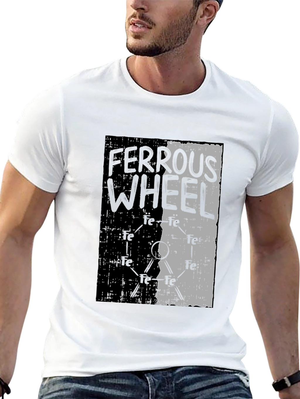 Ferrous Wheel Graphic Tee - Black Cotton Blend
