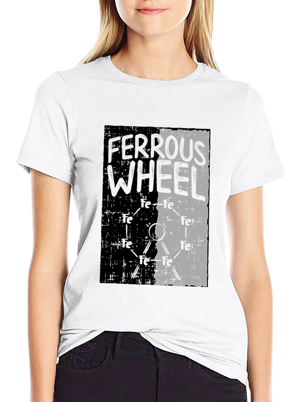 Ferrous Wheel Graphic Tee - Black Cotton Blend