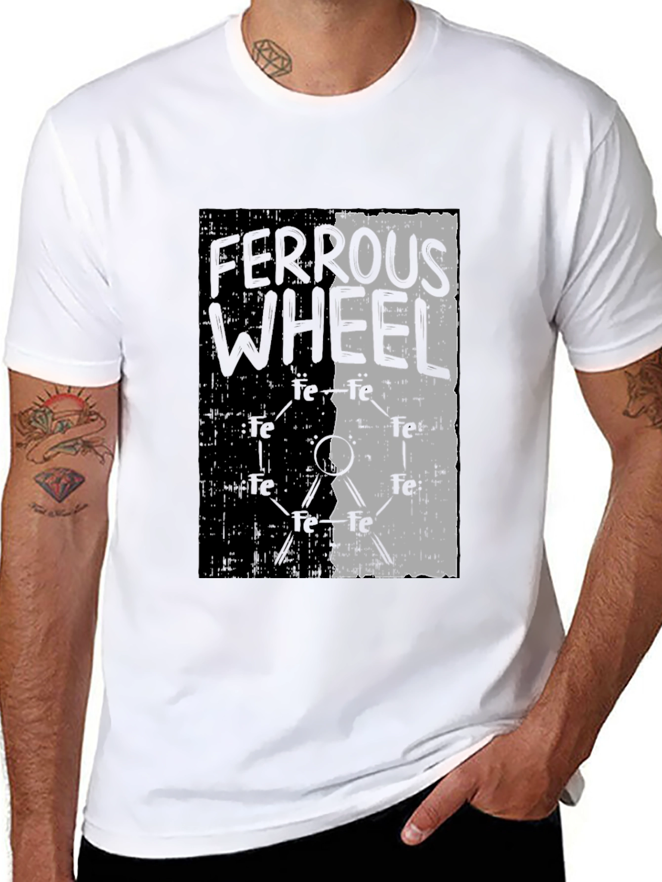Ferrous Wheel Graphic Tee - Black Cotton Blend
