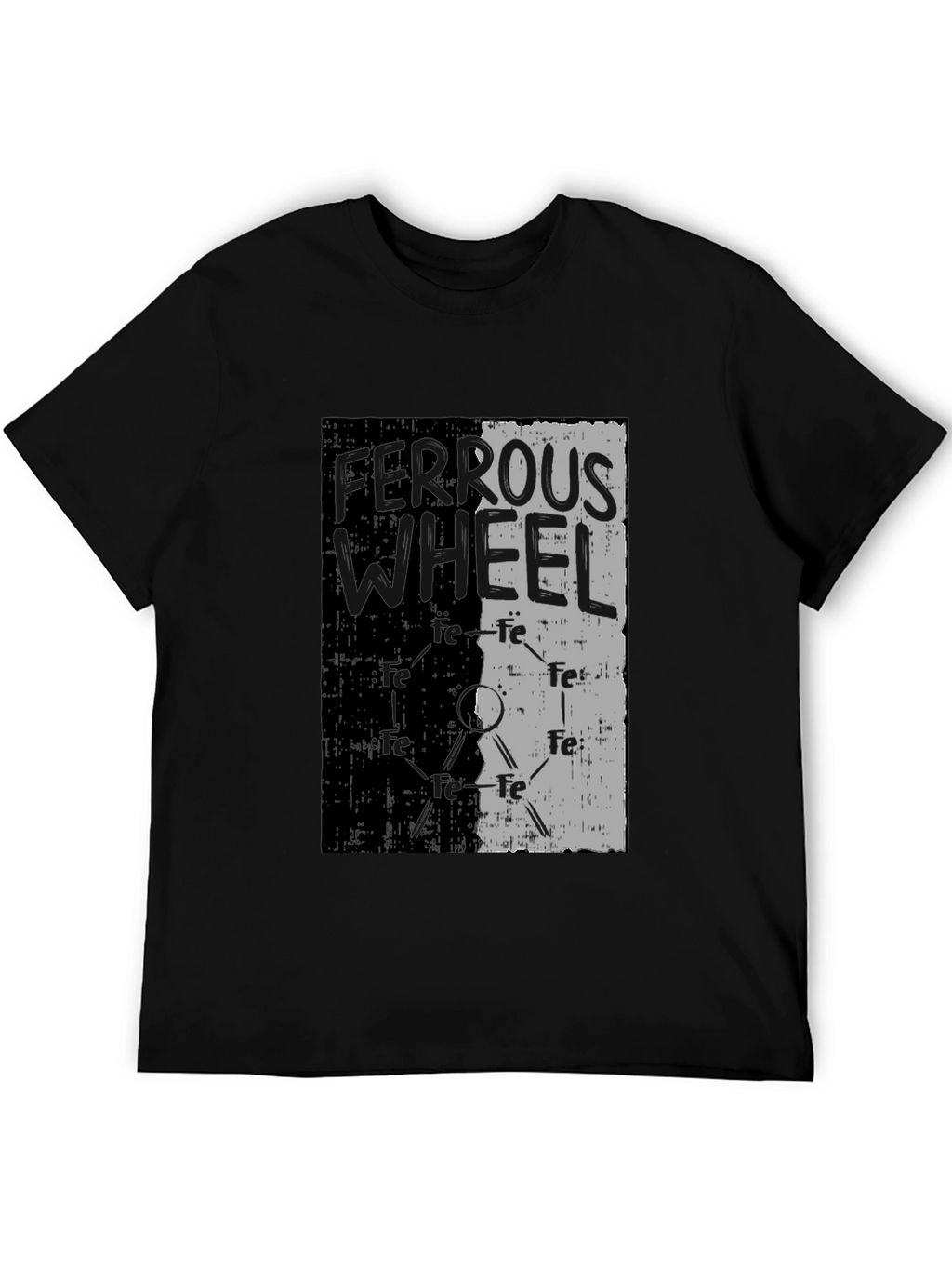 Ferrous Wheel Graphic Tee - Black Cotton Blend