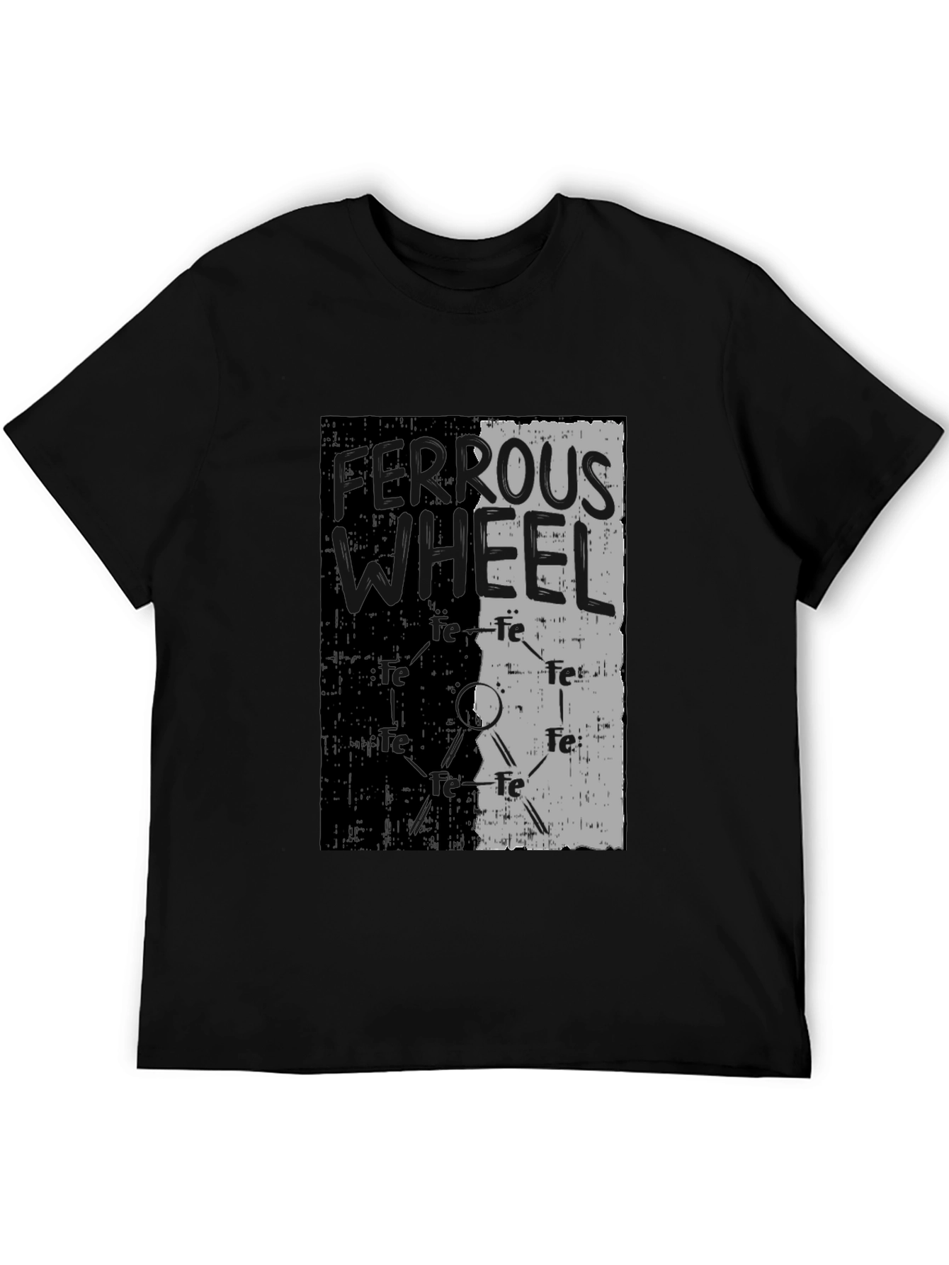 Ferrous Wheel Graphic Tee - Black Cotton Blend