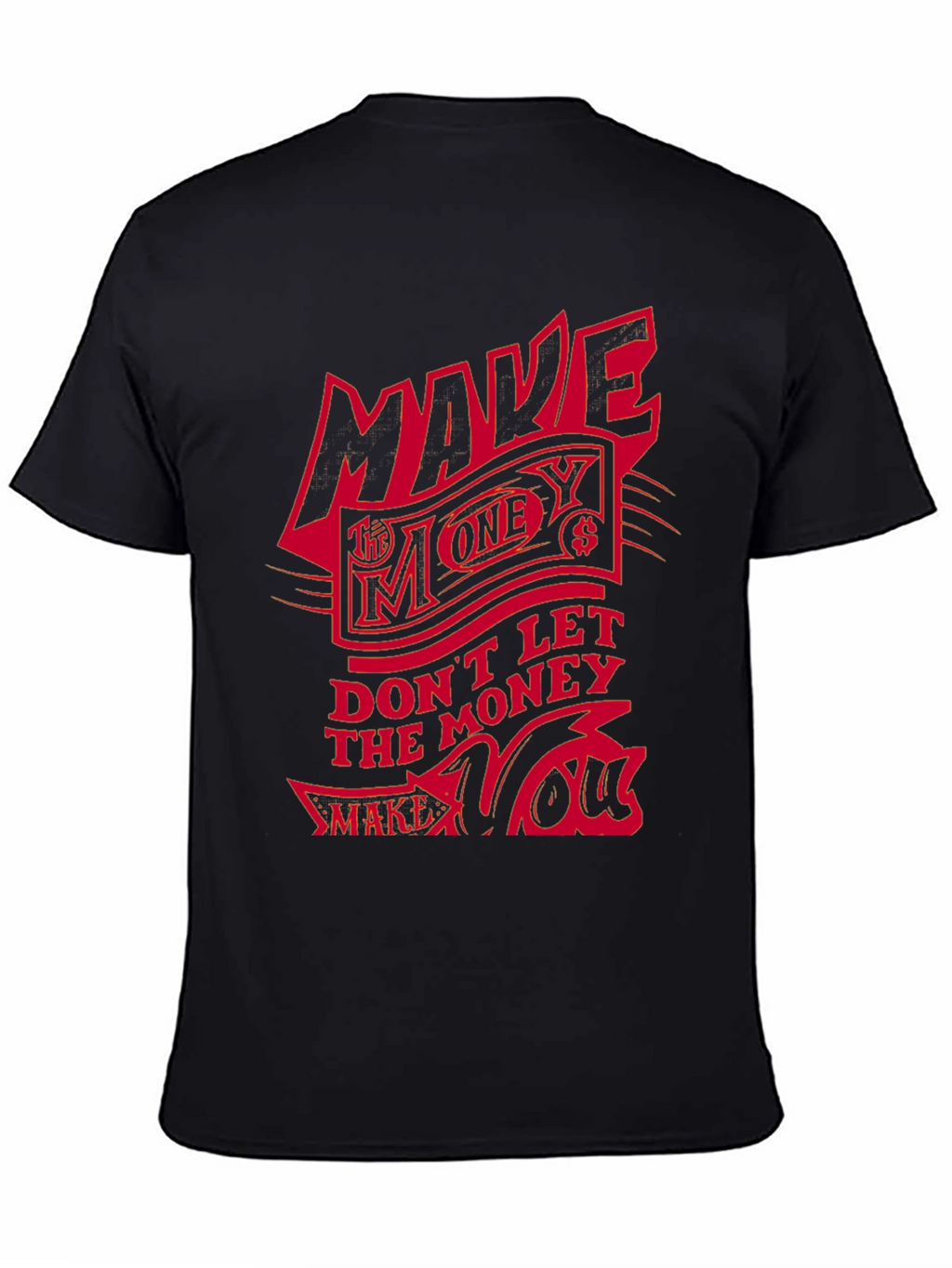 Make Money Graphic Print Tee - Black