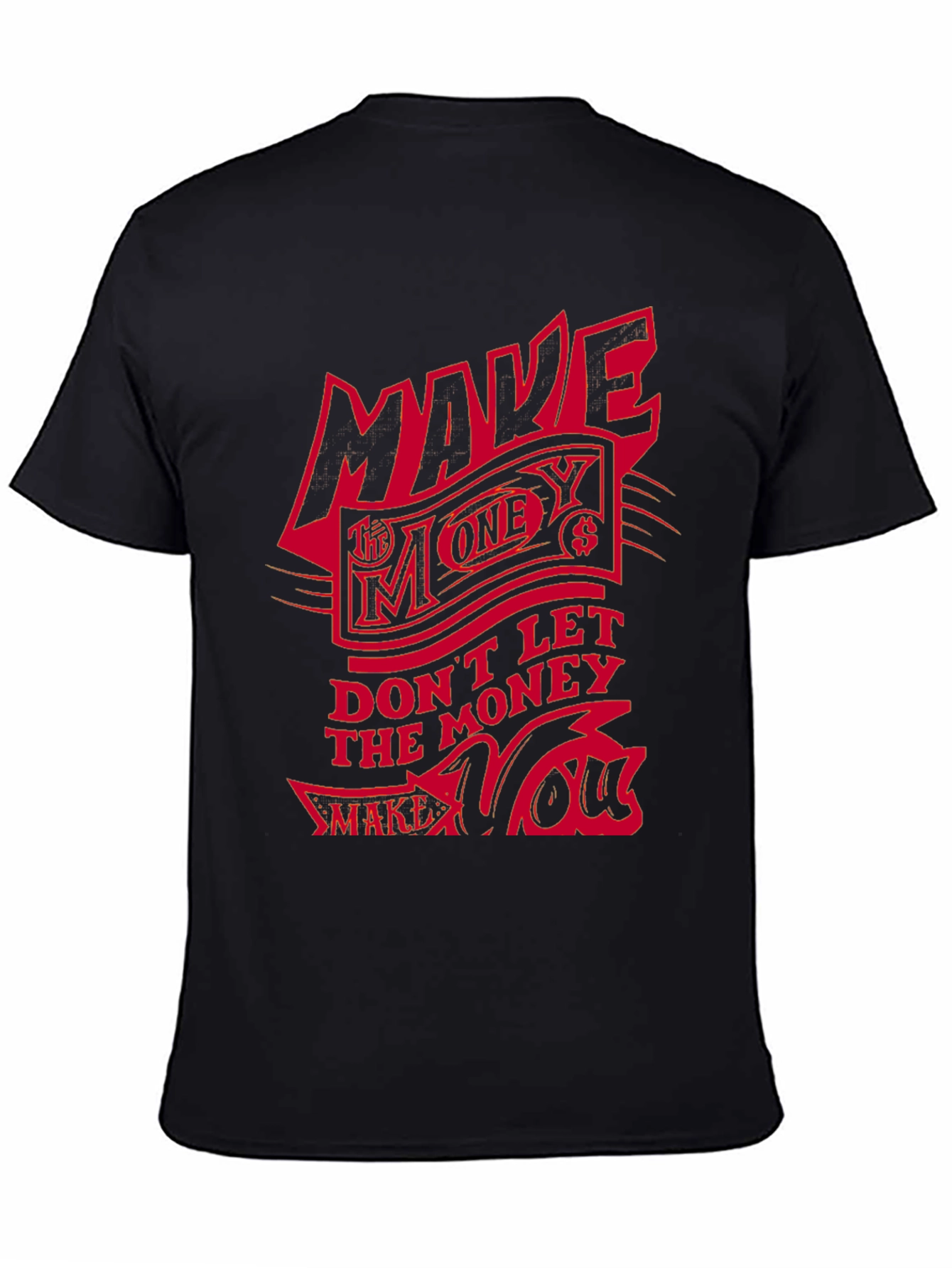 Make Money Graphic Print Tee - Black