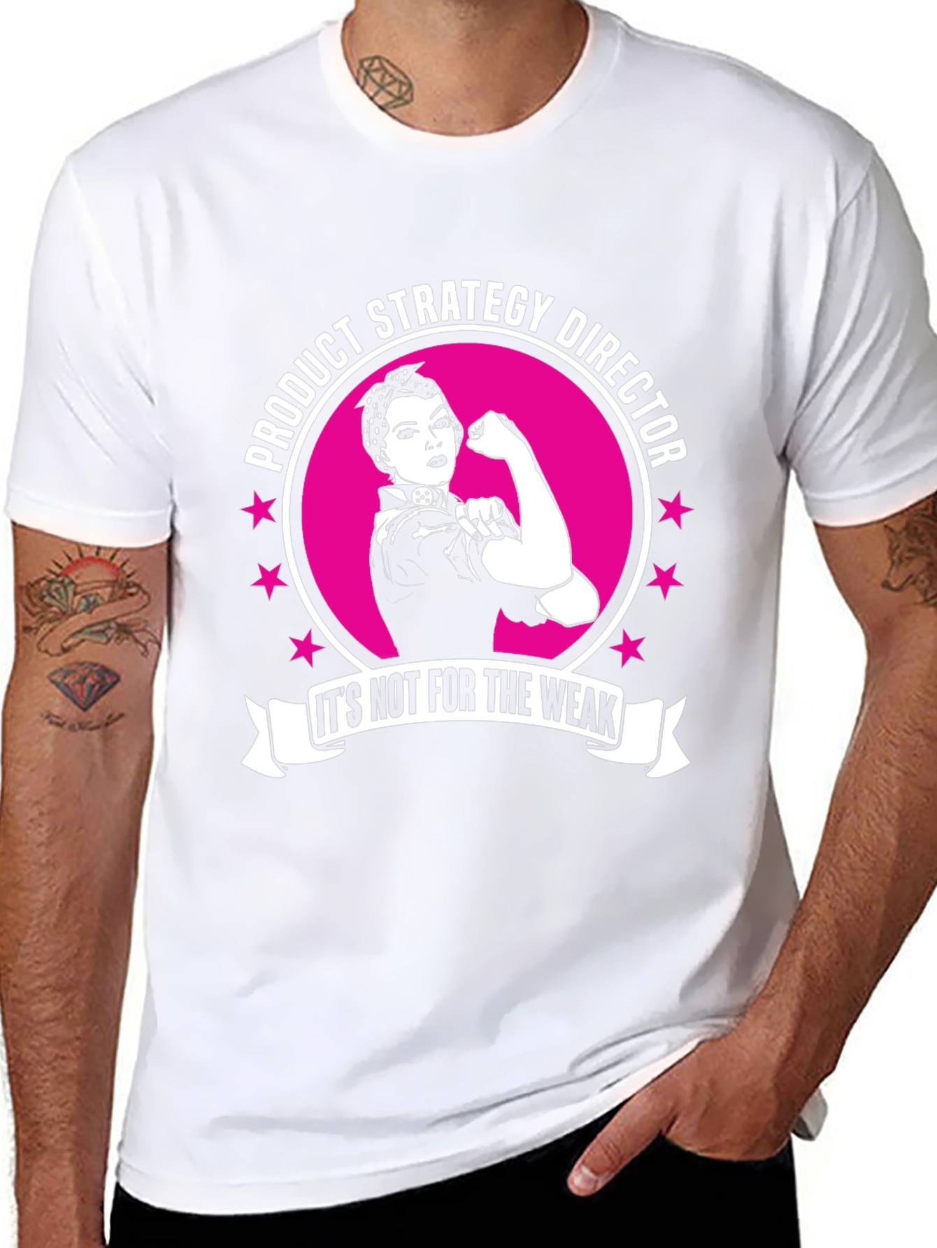 Product Strategy Director T-Shirt - Rosie the Riveter Style