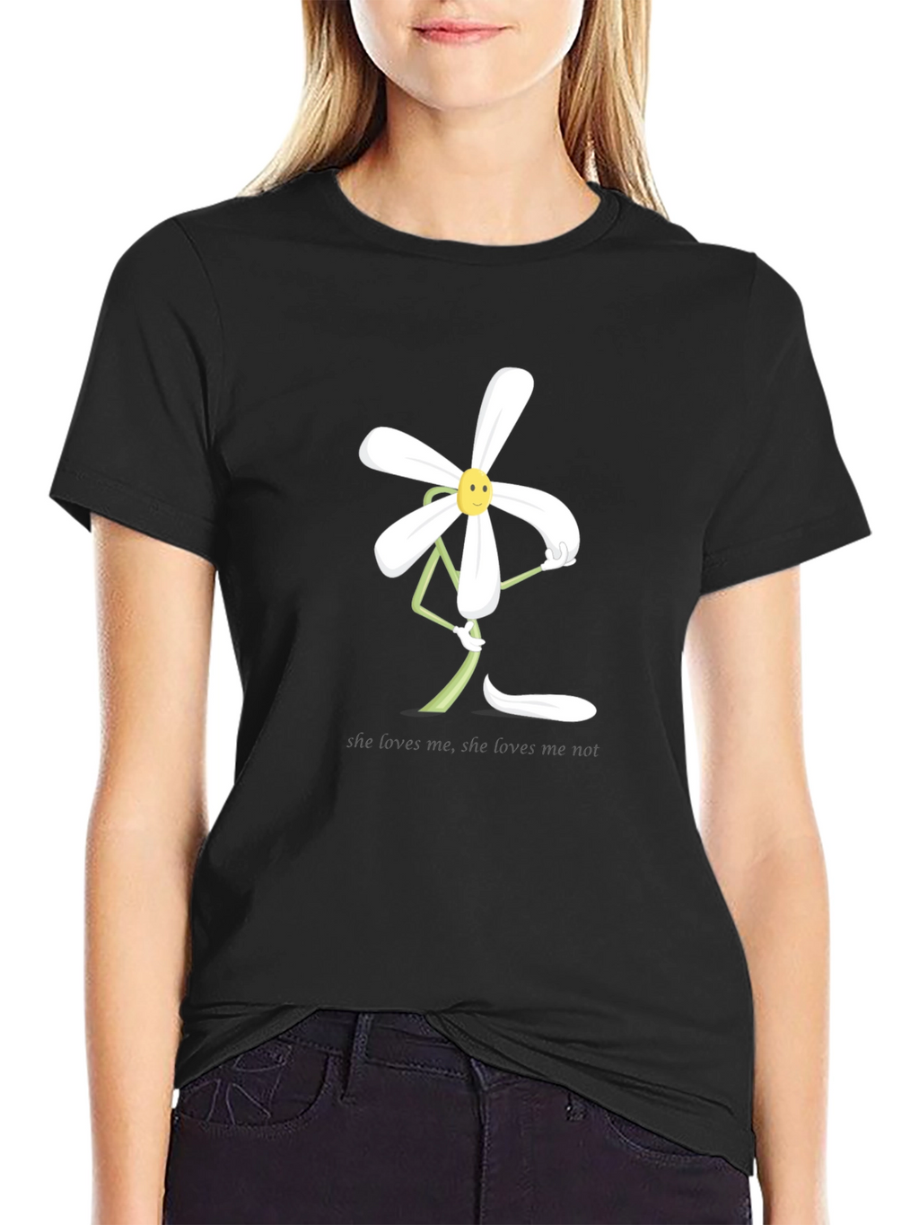 Whimsical Daisy Graphic T-Shirt