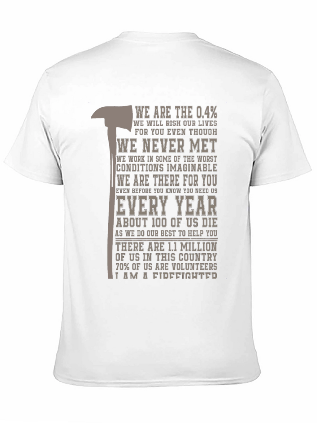 Firefighter Tribute Graphic T-Shirt