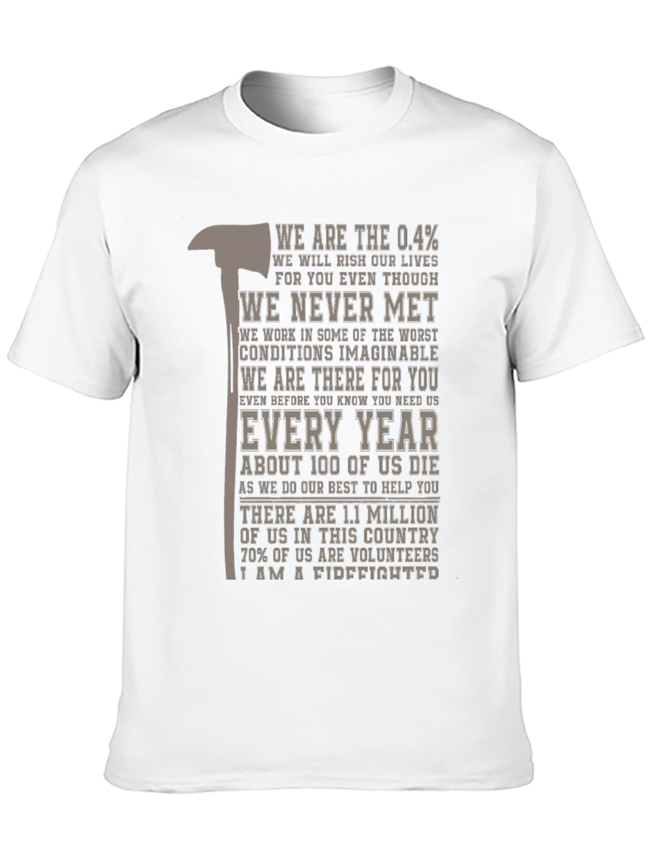 Firefighter Tribute Graphic T-Shirt