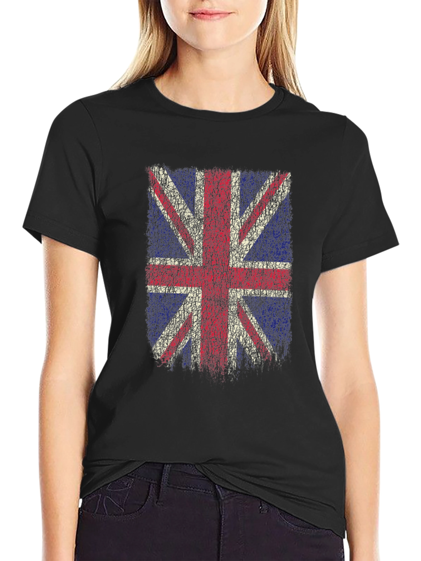 Union Jack T-Shirt - Distressed UK Flag Design
