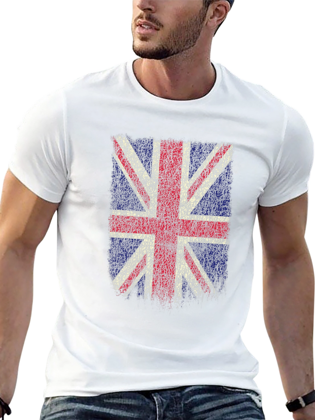 Union Jack T-Shirt - Distressed UK Flag Design