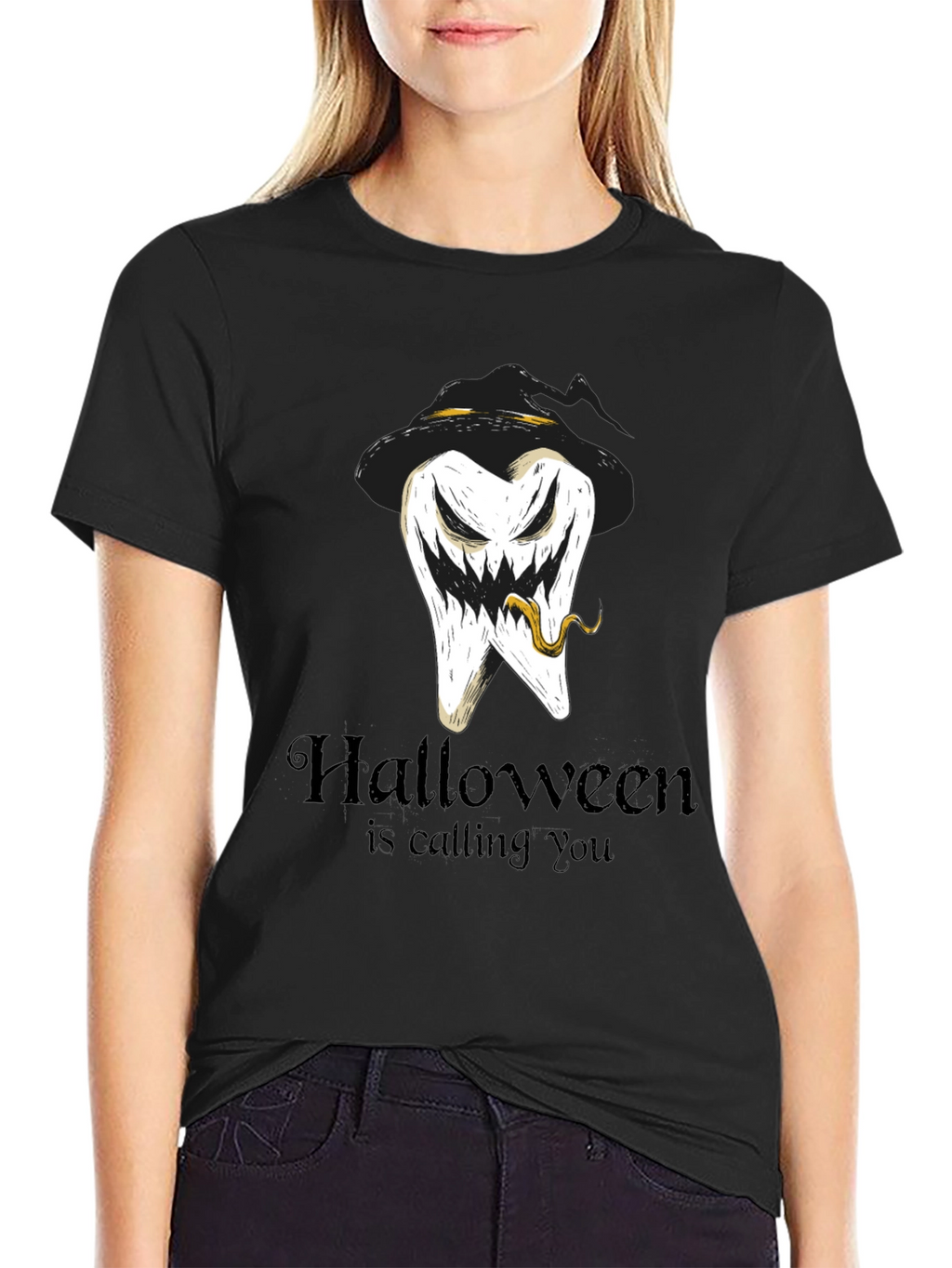 Halloween Tooth Tee: Calling You!