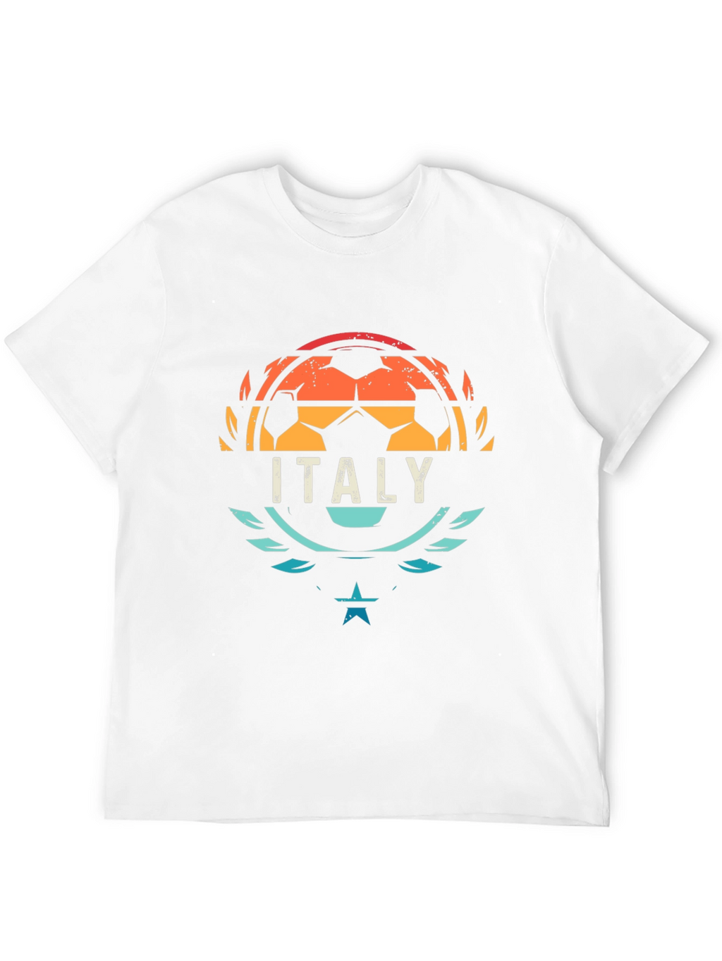 Italy Soccer T-Shirt - Retro Style Football Tee