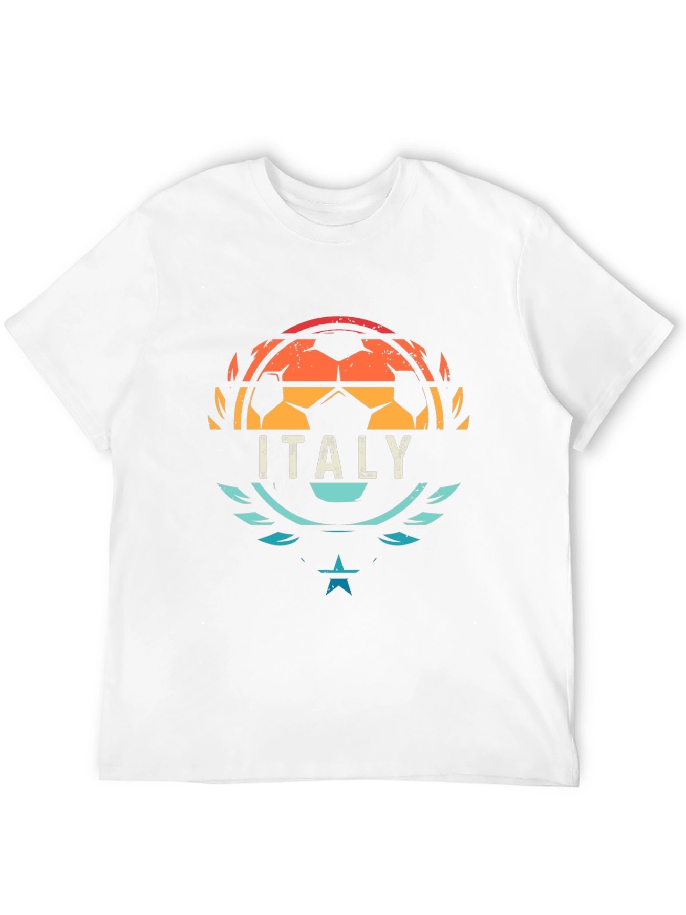 Italy Soccer T-Shirt - Retro Style Football Tee