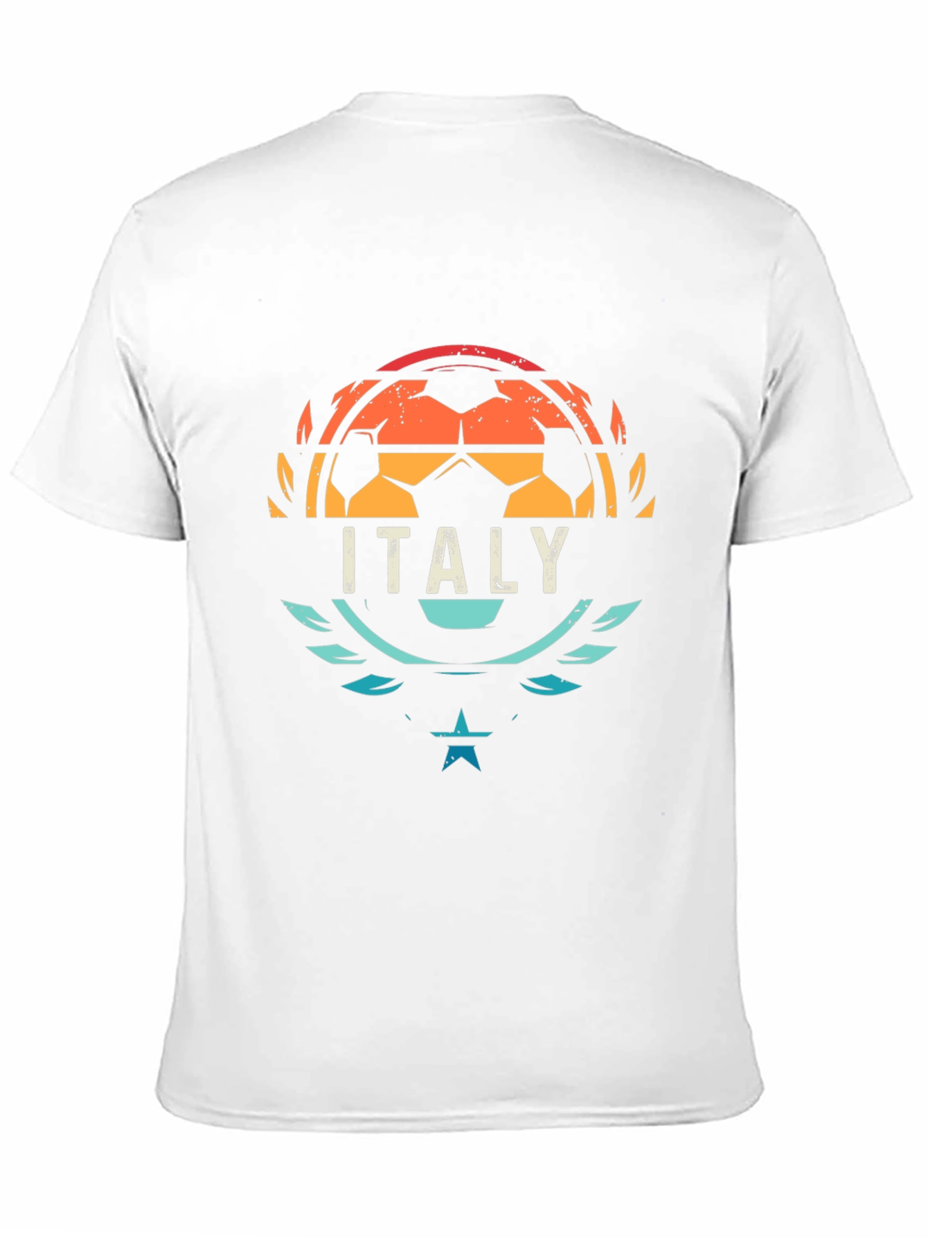 Italy Soccer T-Shirt - Retro Style Football Tee