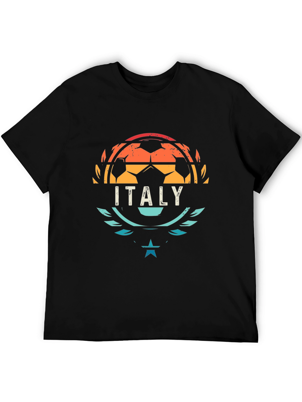 Italy Soccer T-Shirt - Retro Style Football Tee