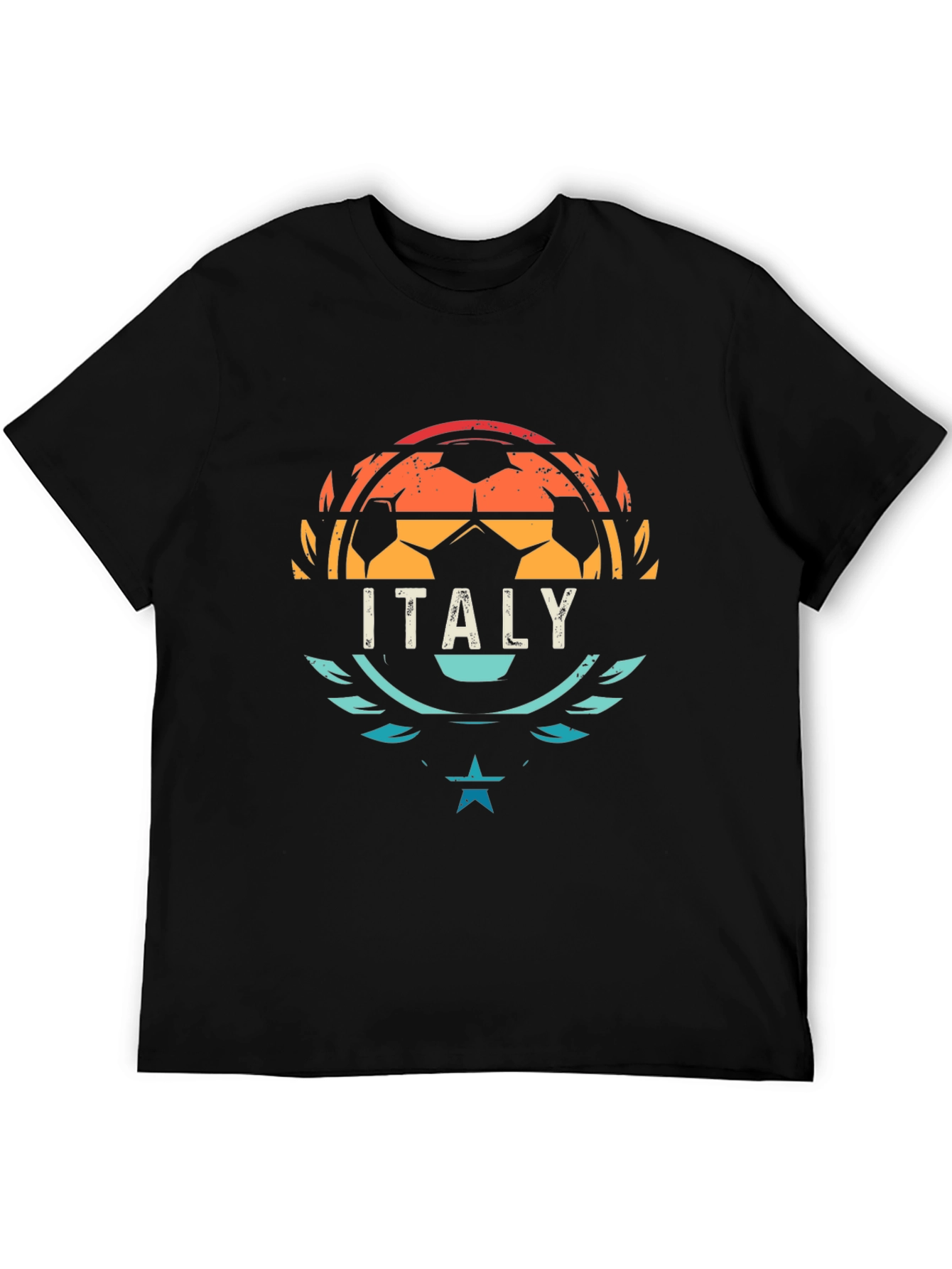 Italy Soccer T-Shirt - Retro Style Football Tee