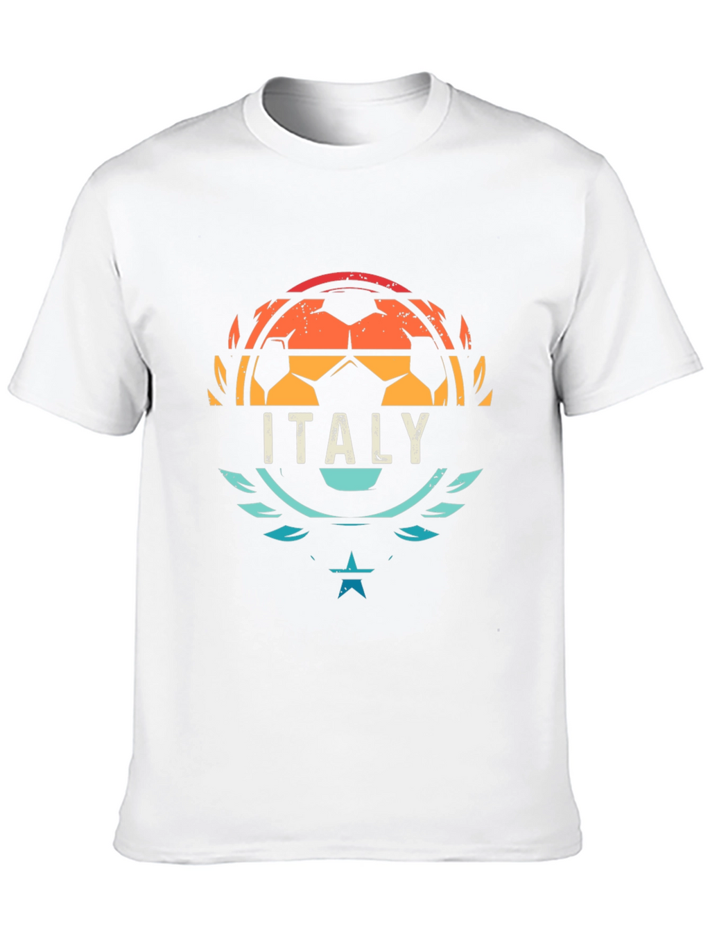 Italy Soccer T-Shirt - Retro Style Football Tee
