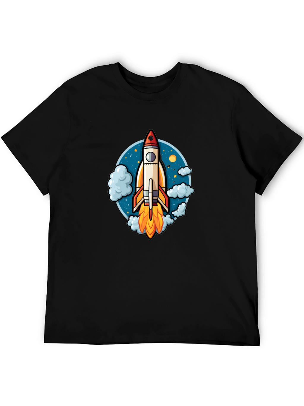 Rocket Launch Graphic Tee - Black