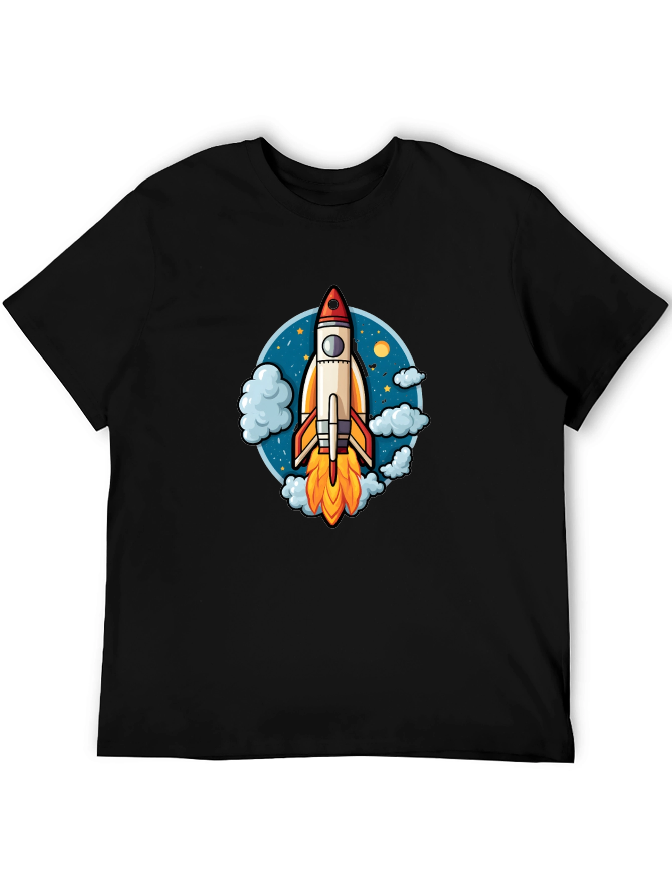 Rocket Launch Graphic Tee - Black