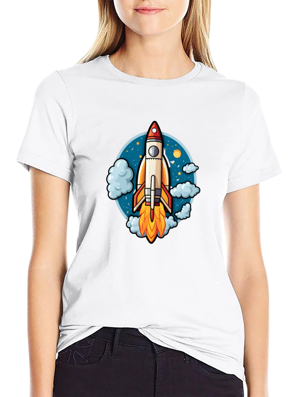 Rocket Launch Graphic Tee - Black
