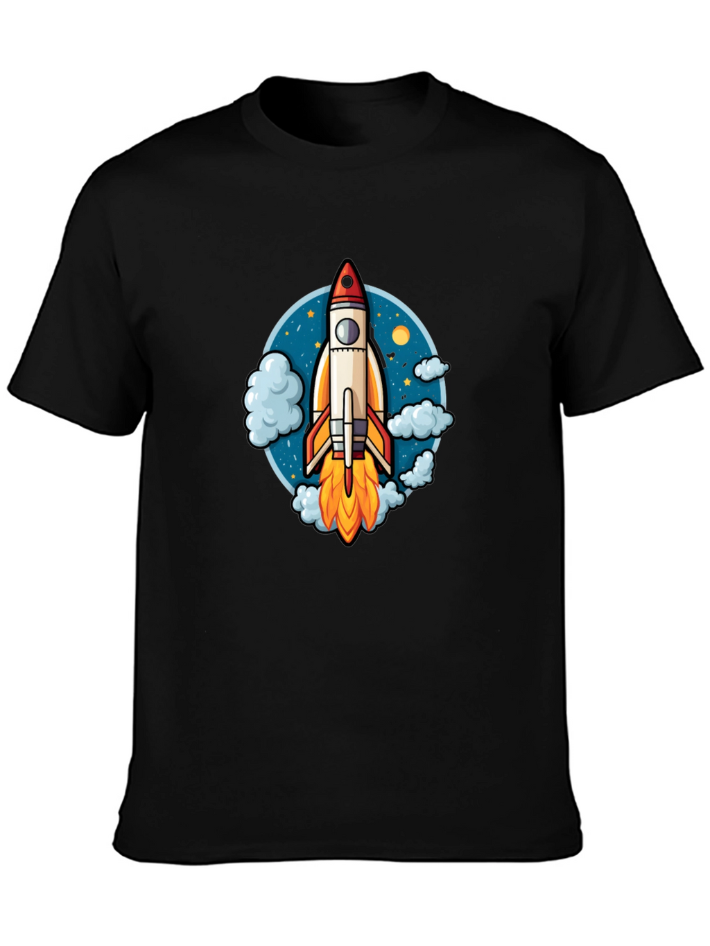 Rocket Launch Graphic Tee - Black