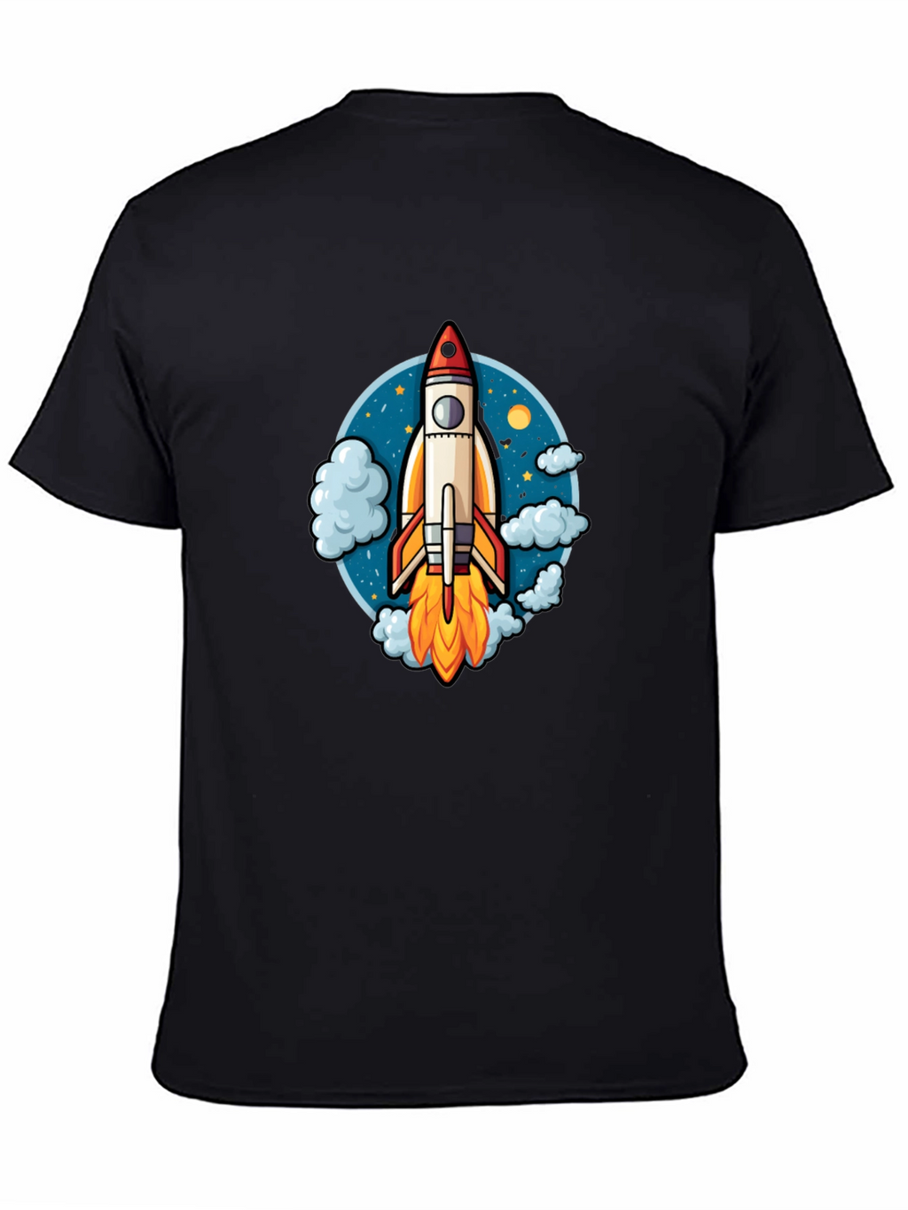 Rocket Launch Graphic Tee - Black