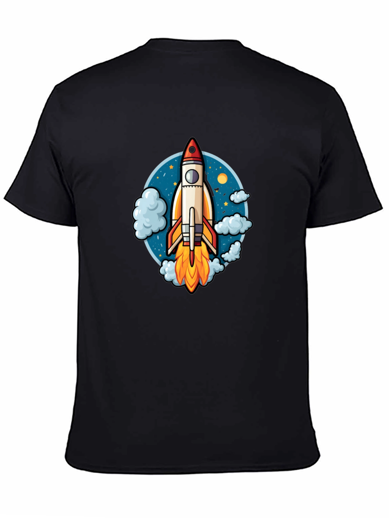 Rocket Launch Graphic Tee - Black