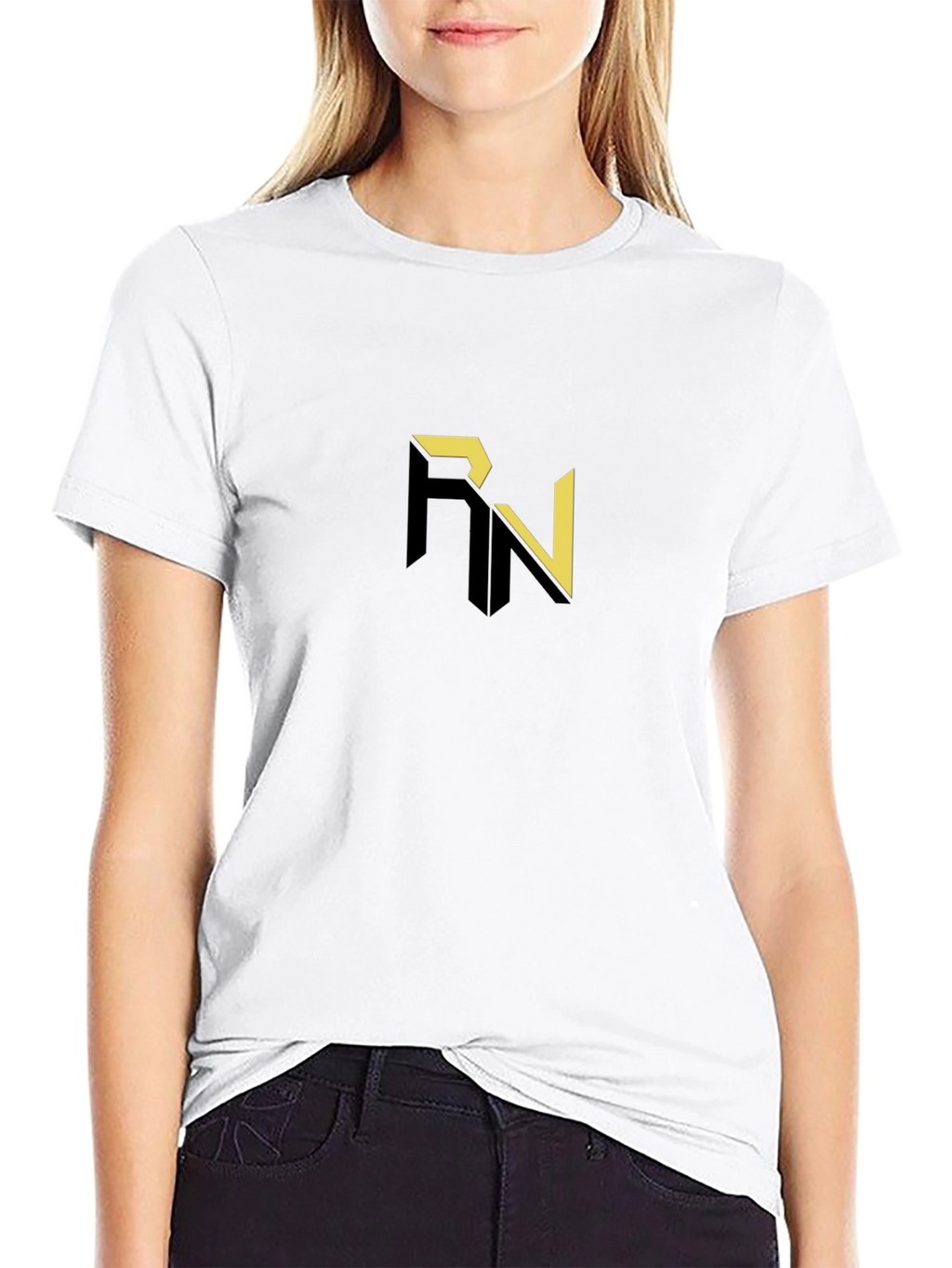 Modern RN Logo Black T-Shirt