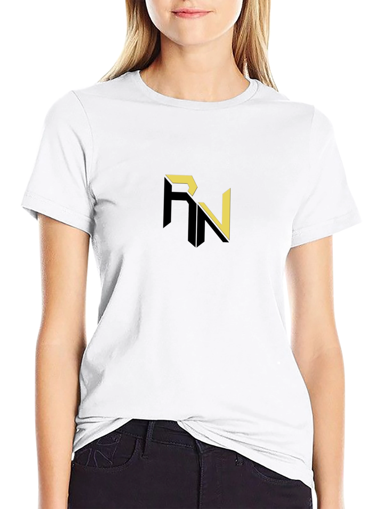 Modern RN Logo Black T-Shirt
