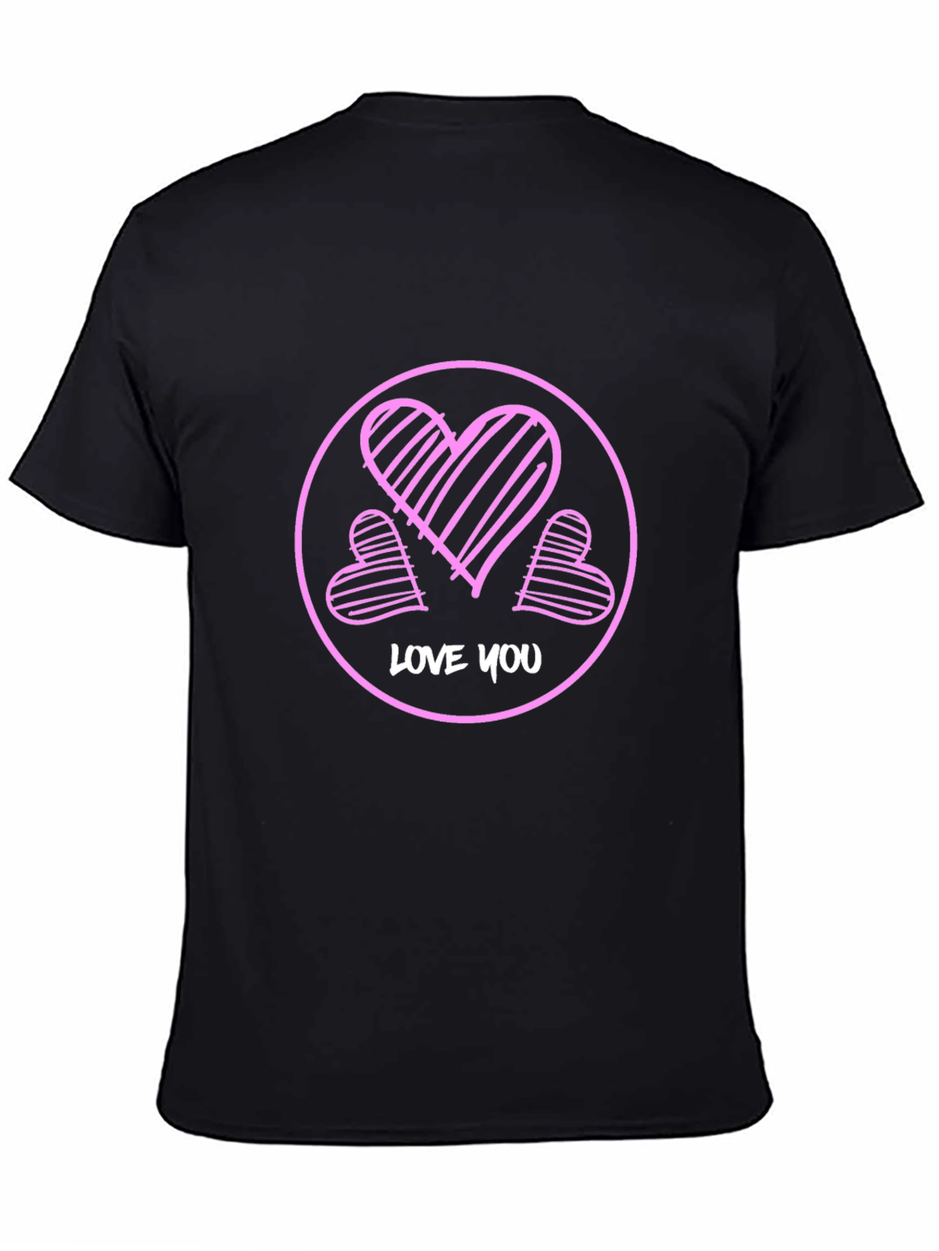 Love You Graphic Black Tee