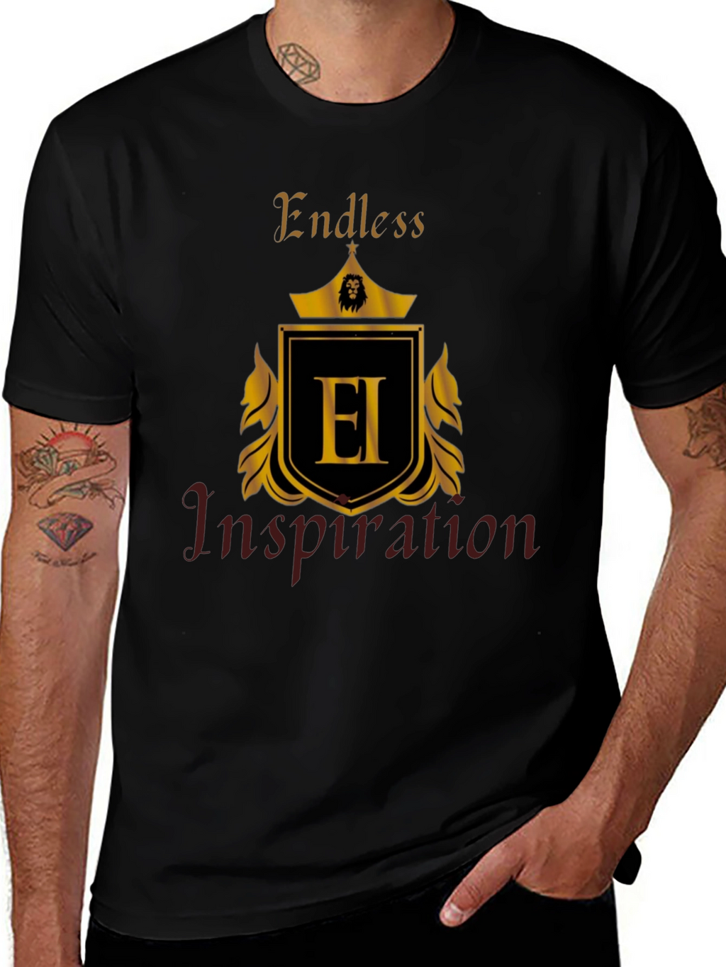 Endless Inspiration Black Graphic Tee