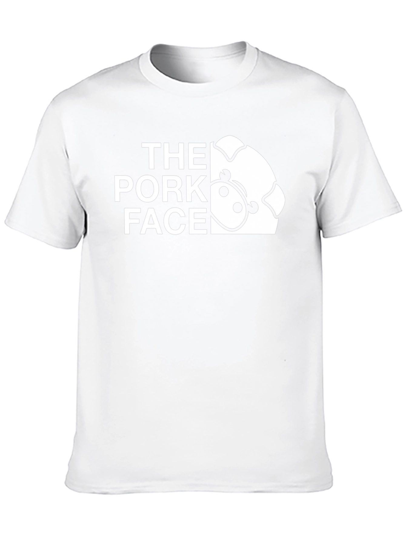 The Pork Face Graphic Tee - Cool Pig Design