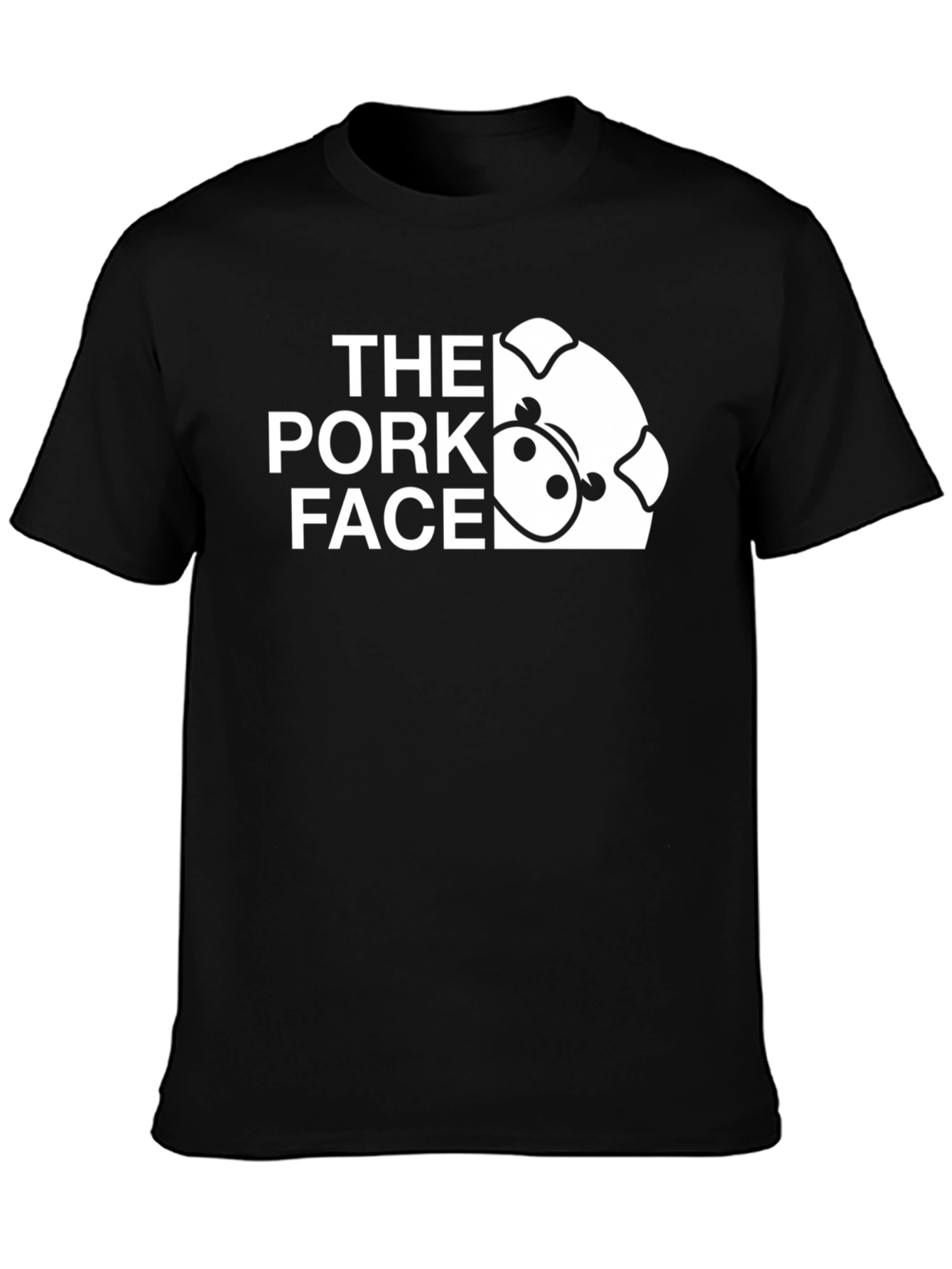 The Pork Face Graphic Tee - Cool Pig Design