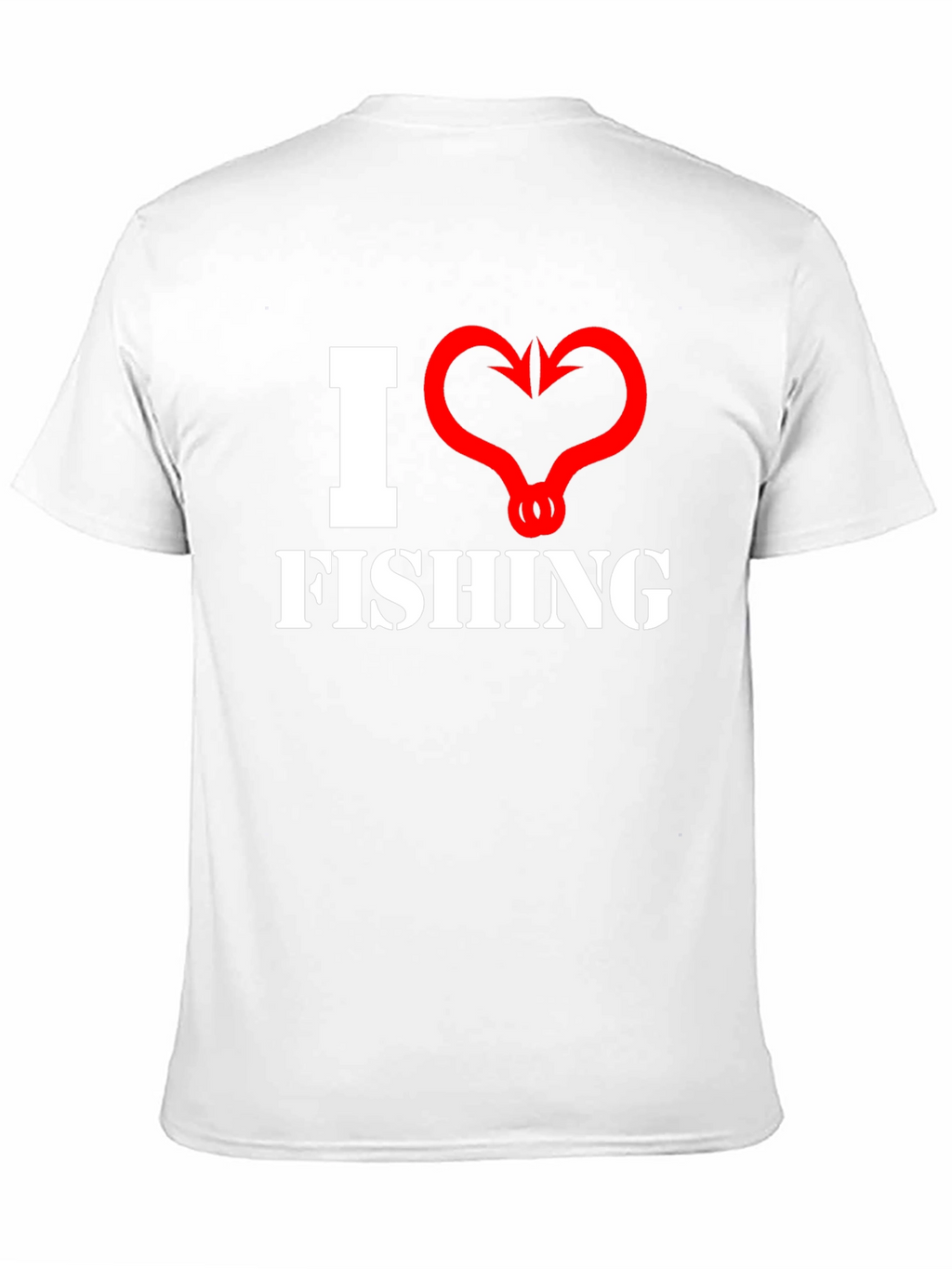 I Heart Fishing Graphic T-Shirt - Black