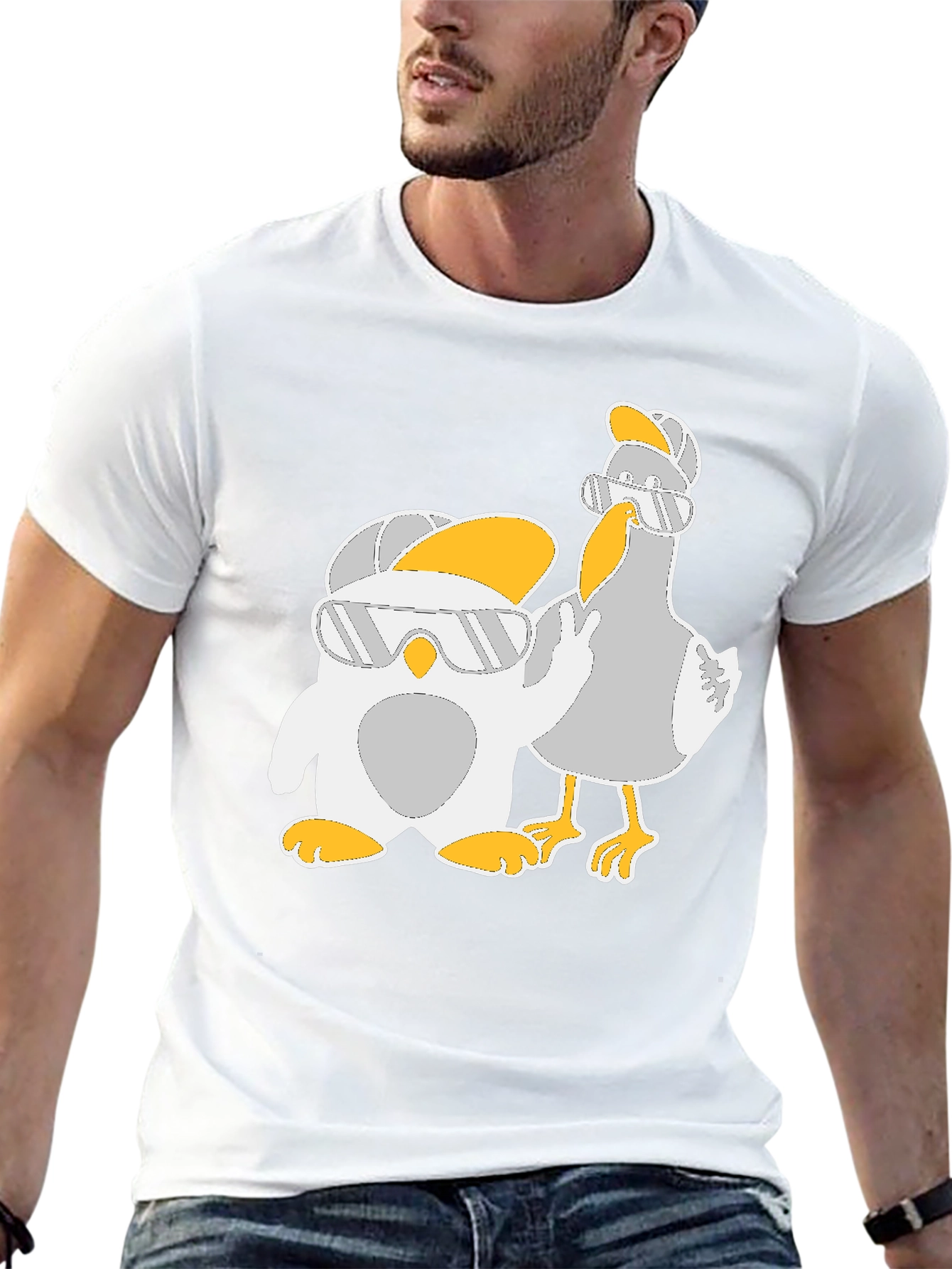 Cool Cartoon Animal Graphic Tee
