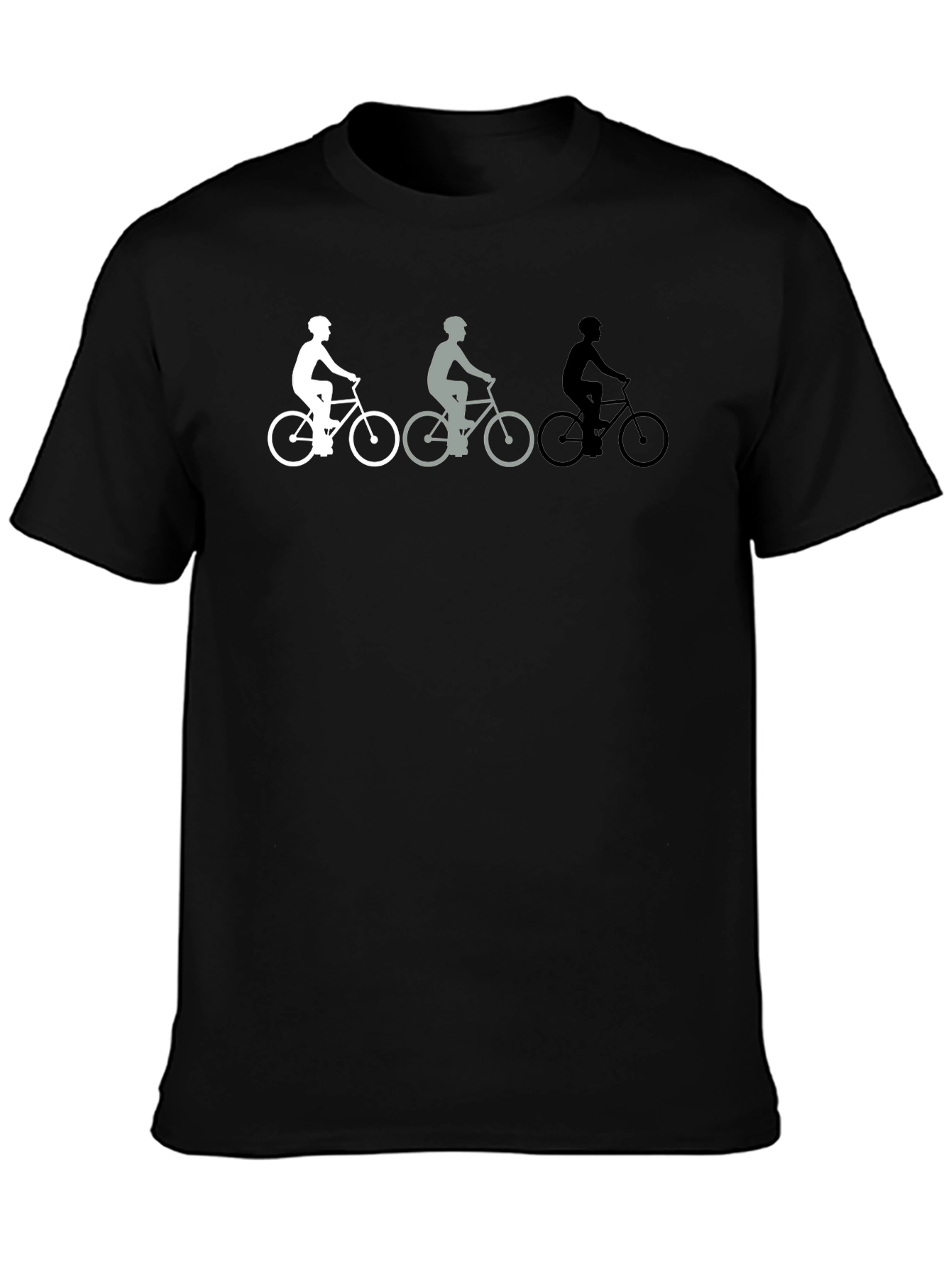 Biker Evolution Graphic Tee - Black Cotton T-Shirt