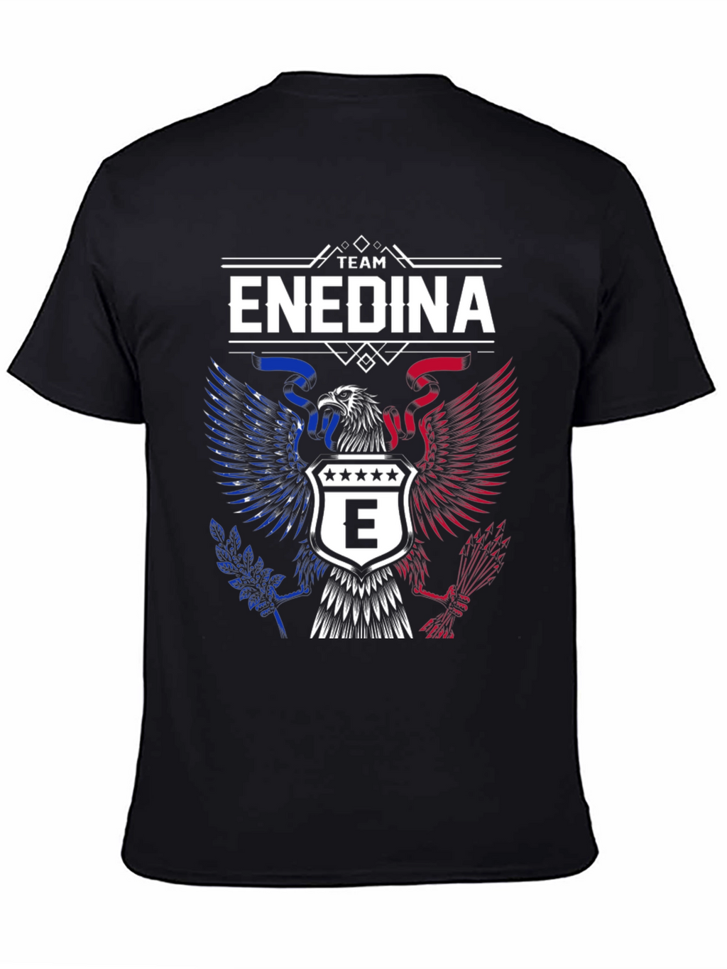 Team Enedina Graphic T-Shirt - Patriotic Eagle Design