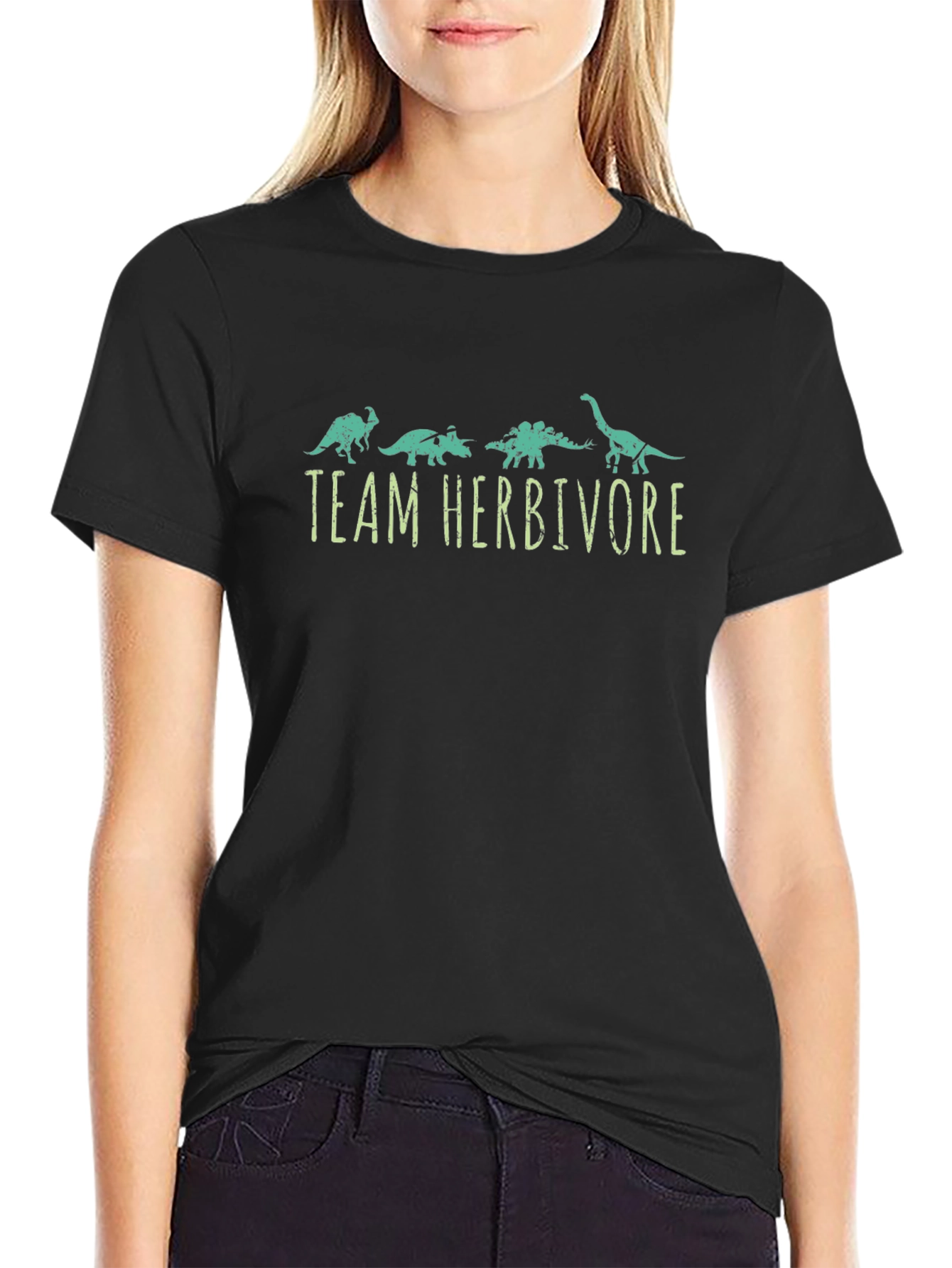 Team Herbivore Dinosaur Graphic T-Shirt