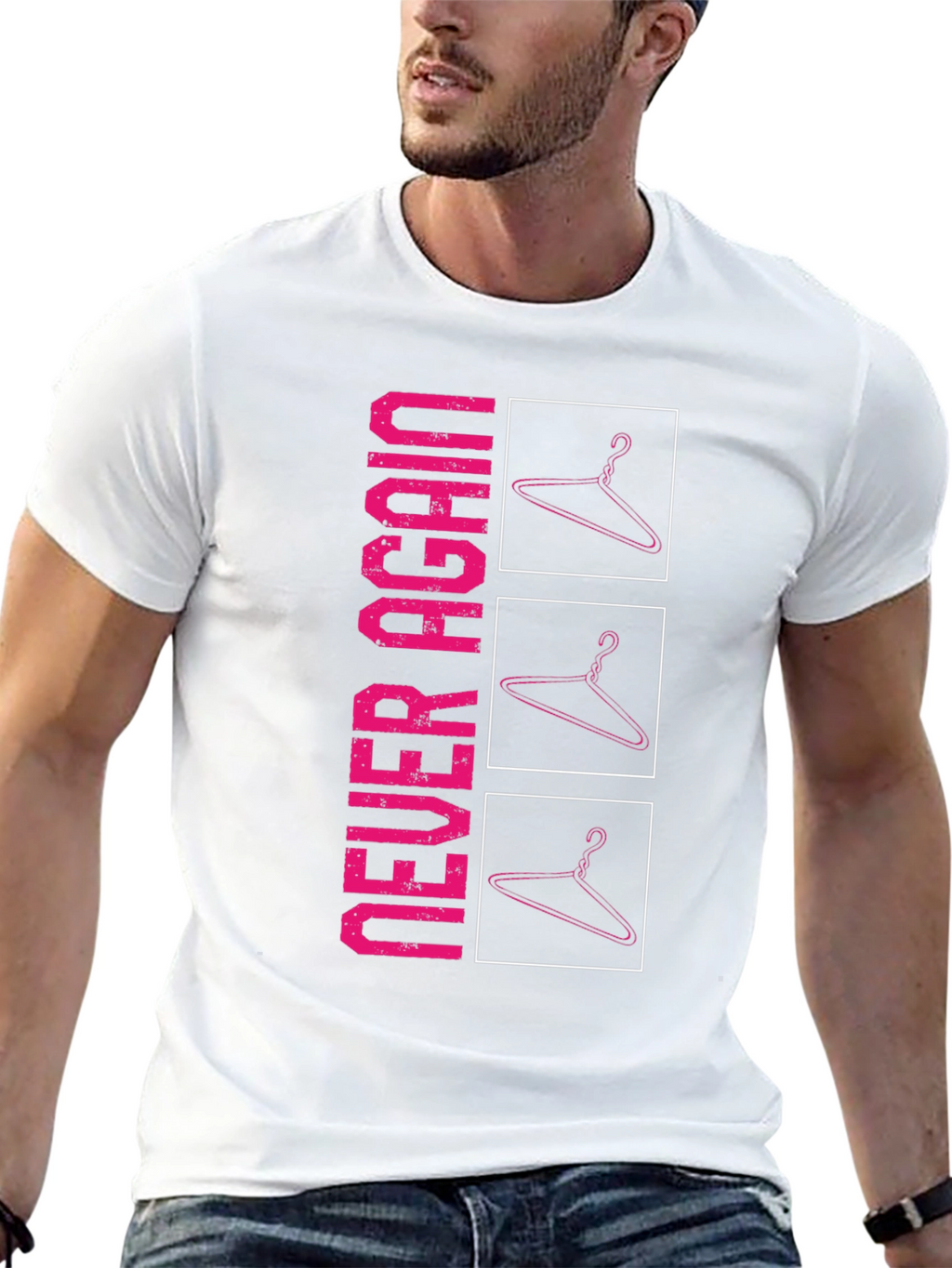 Never Again Hanger Graphic Tee