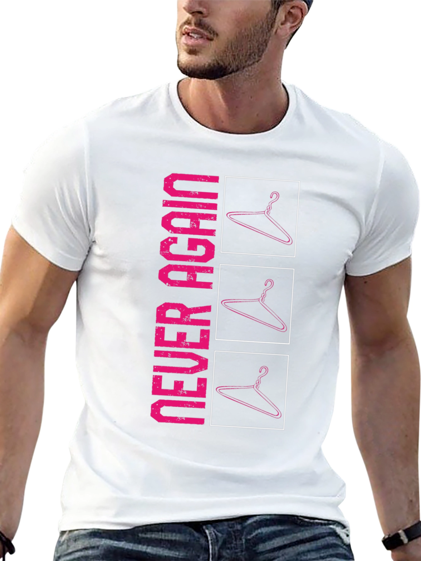 Never Again Hanger Graphic Tee